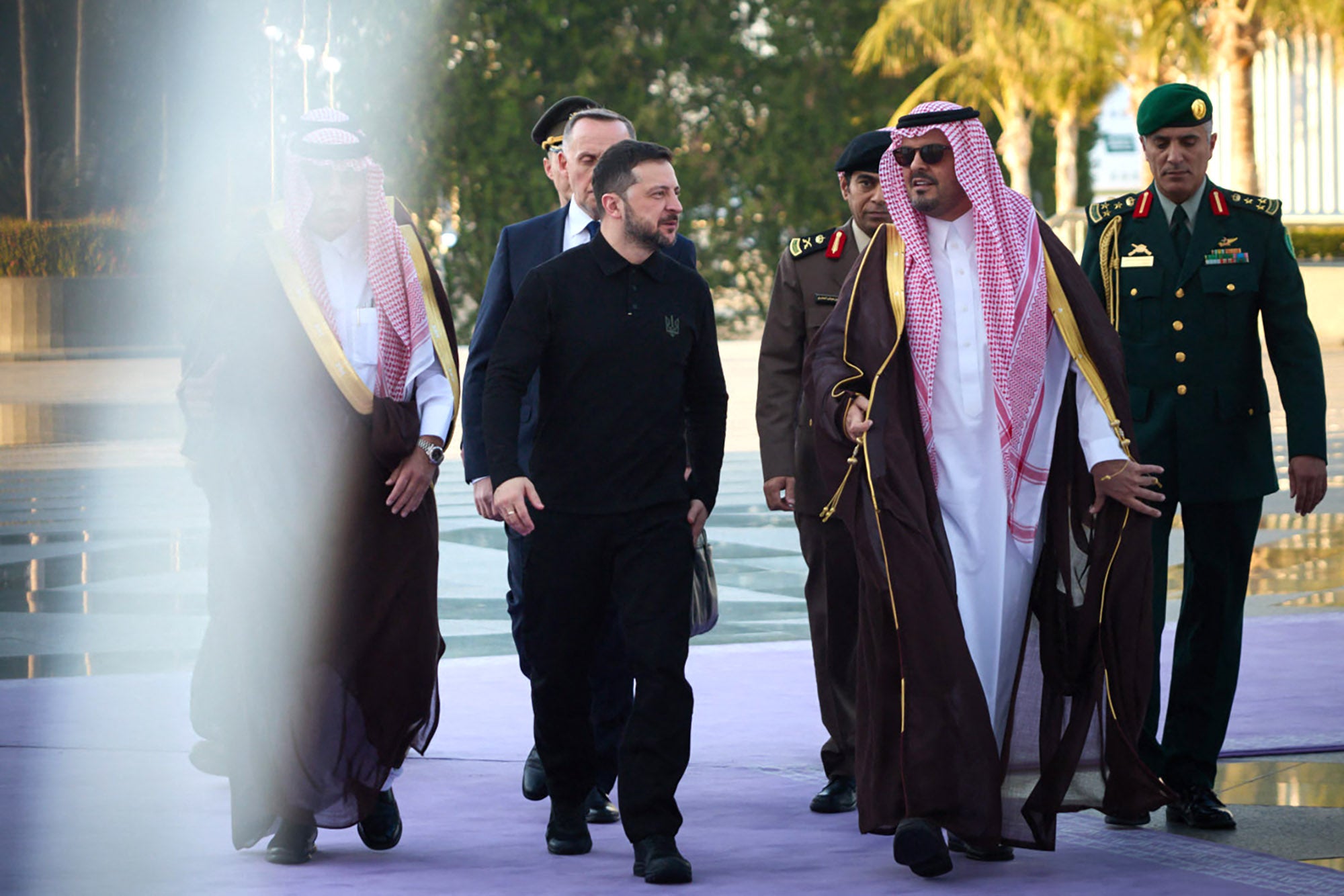 Zelensky arrived in Saudi Arabia