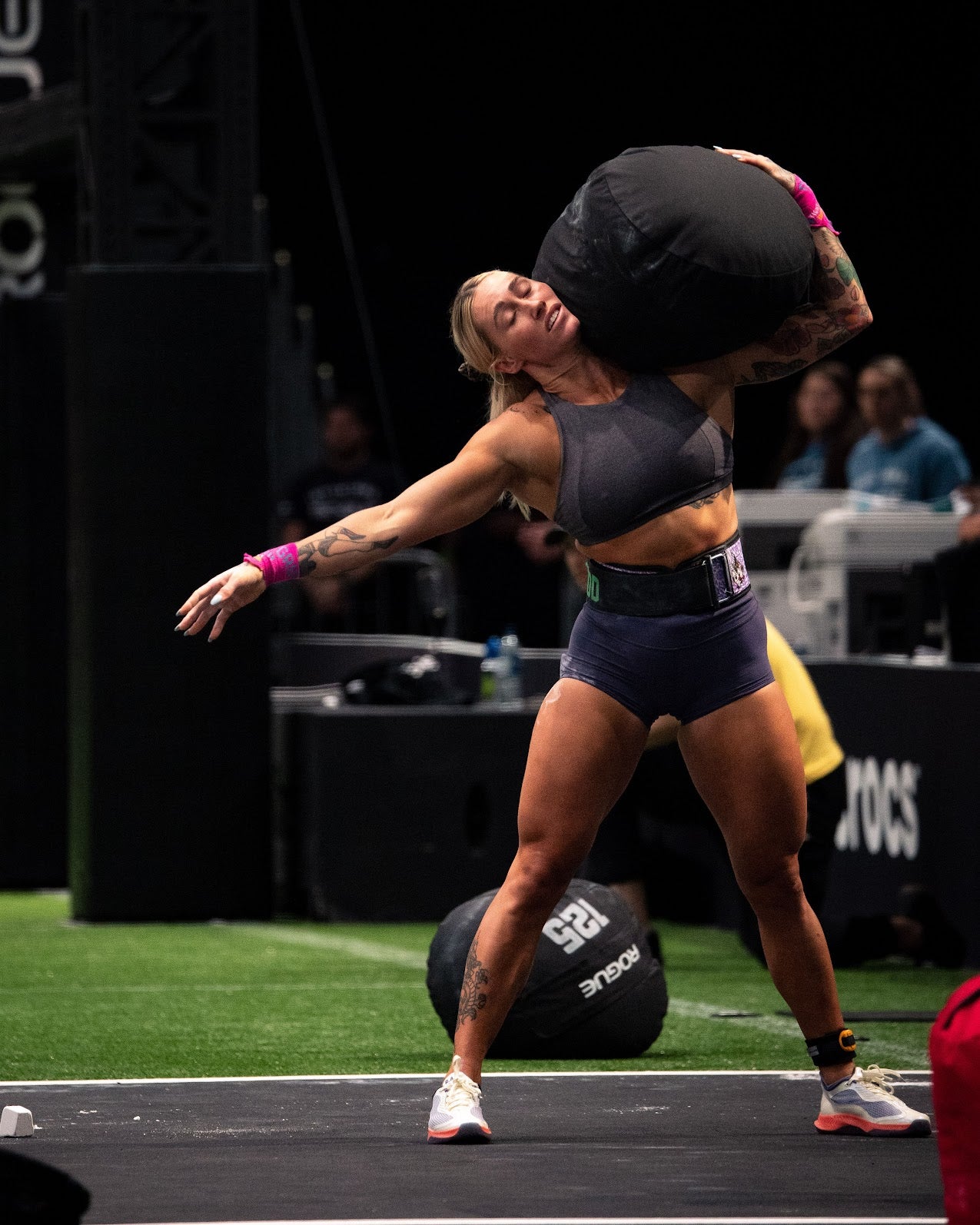 CrossFit athlete Danielle Brandon competing at the Rogue Invitational competition