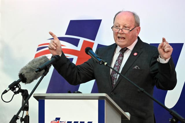TUV leader Jim Allister (Oliver McVeigh/PA)
