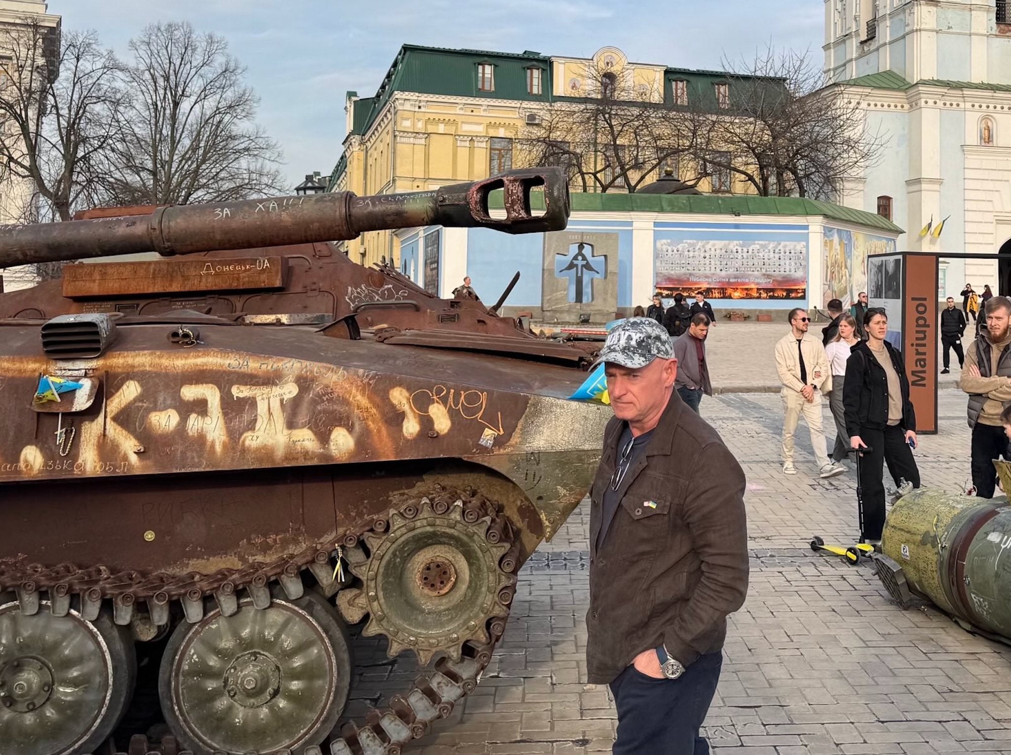 Mark Kelly took to X over the weekend to share photographs of his trip to Ukraine