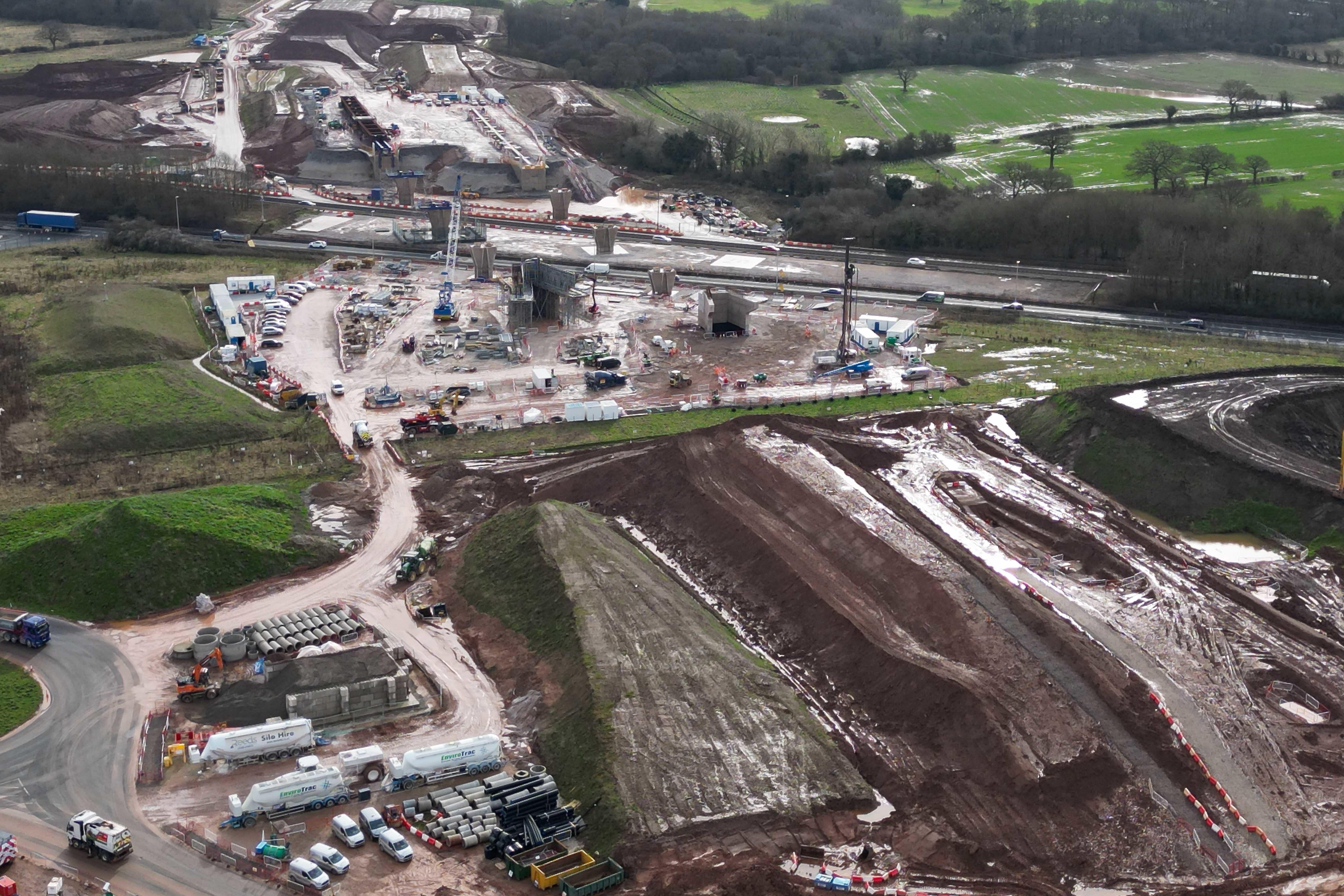The Government has said its changes to planning rules should ‘avoid’ expensive environmental measures such as the £100 million ‘bat tunnel’ that HS2 was required to build (Jacob King/PA)