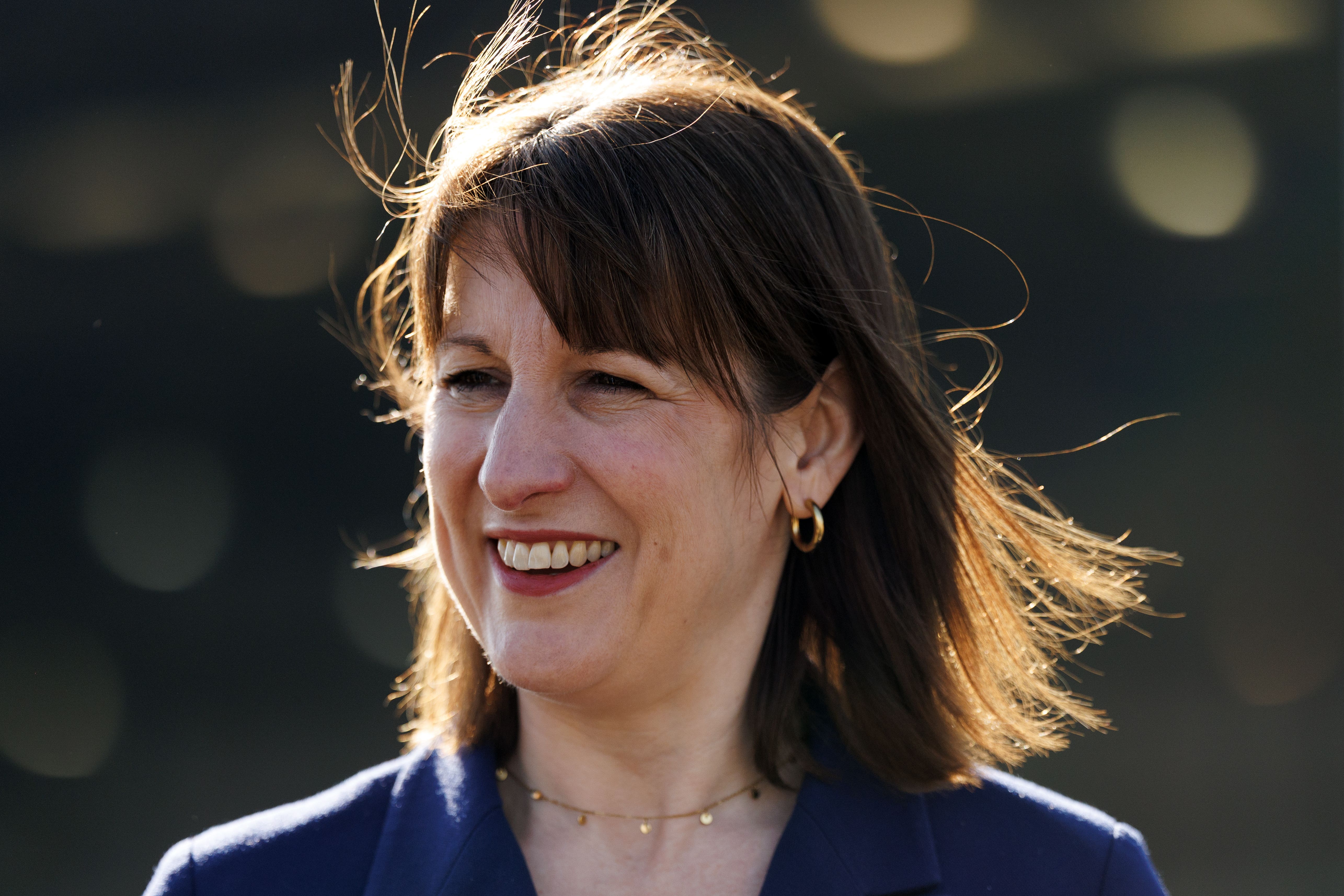 Chancellor Rachel Reeves during a visit to RAF Northolt in north London (Dan Kitwood/PA)