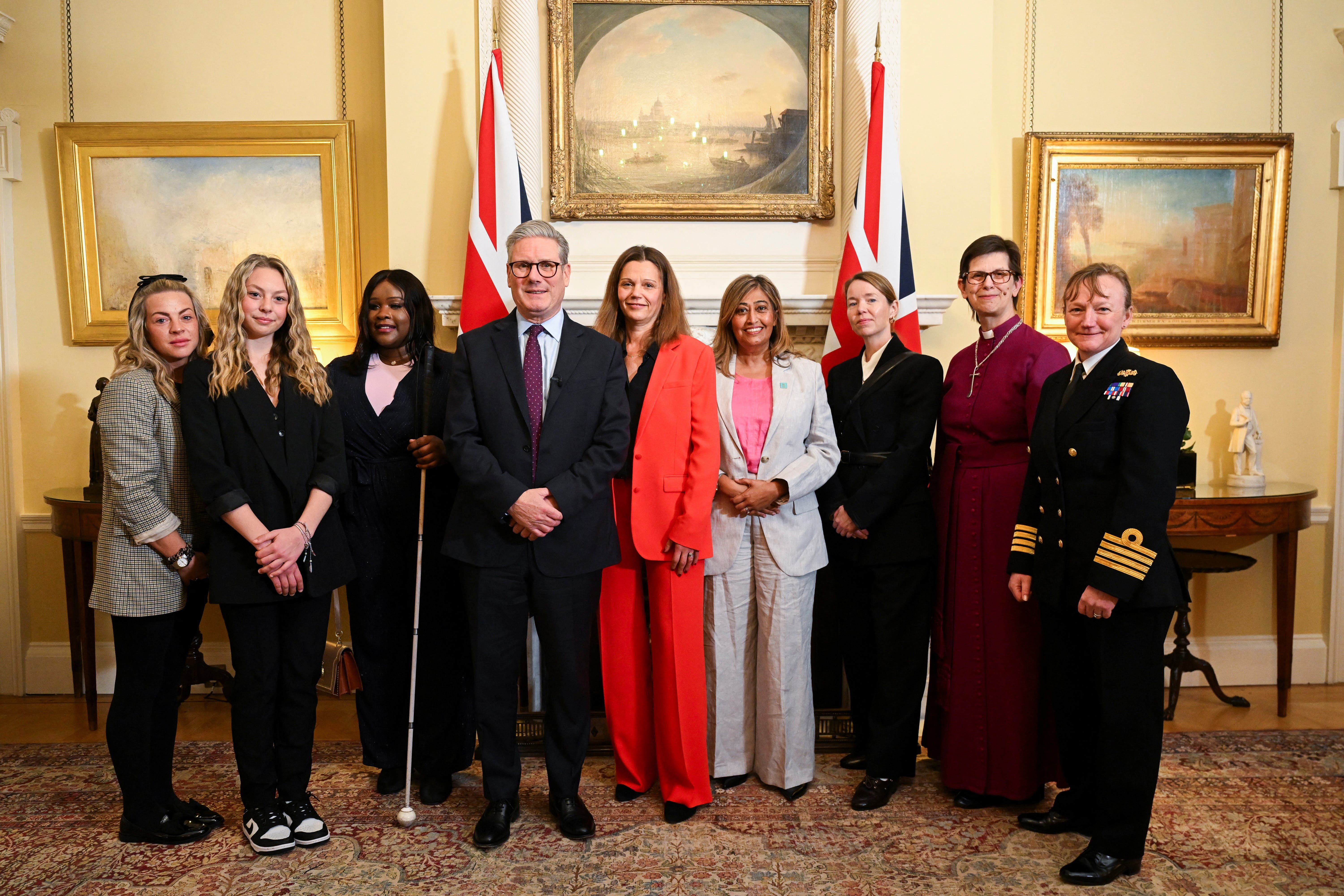 Prime Minister Sir Keir Starmer welcomed inspirational woman to Downing Street for an International Women’s Day reception (Jaimi Joy/PA)