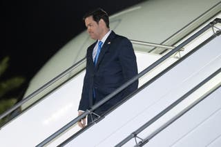 US secretary of state Marco Rubio arrives in Jeddah