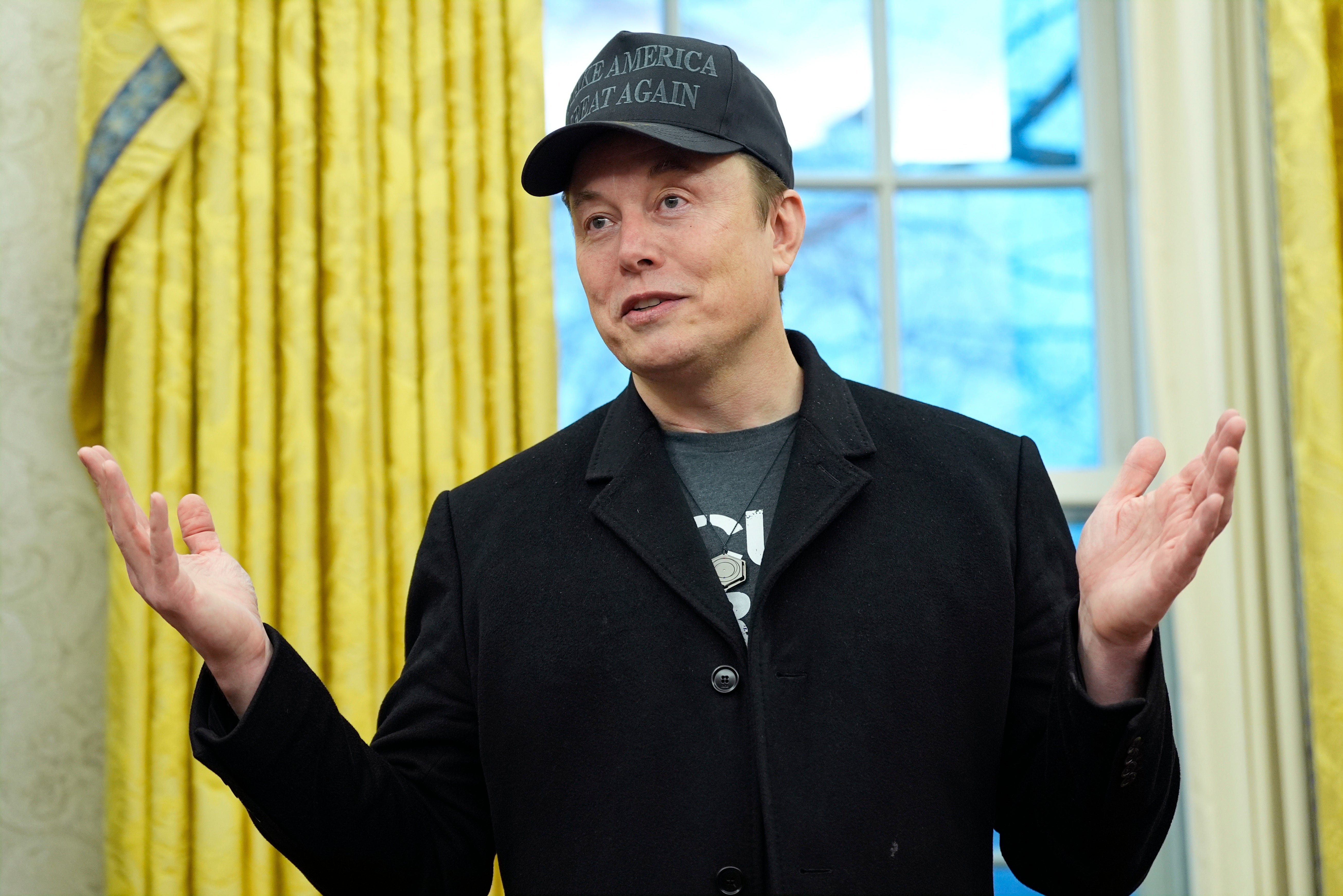 Elon Musk at the Oval Office