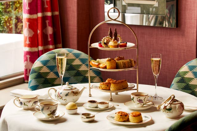 <p>Tiers of scones, sandwiches and sponge cake await  </p>