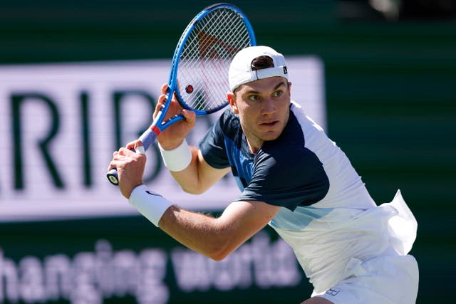<p>Jack Draper could reach his first Indian Wells quarter-final with victory over Taylor Fritz on Wednesday</p>