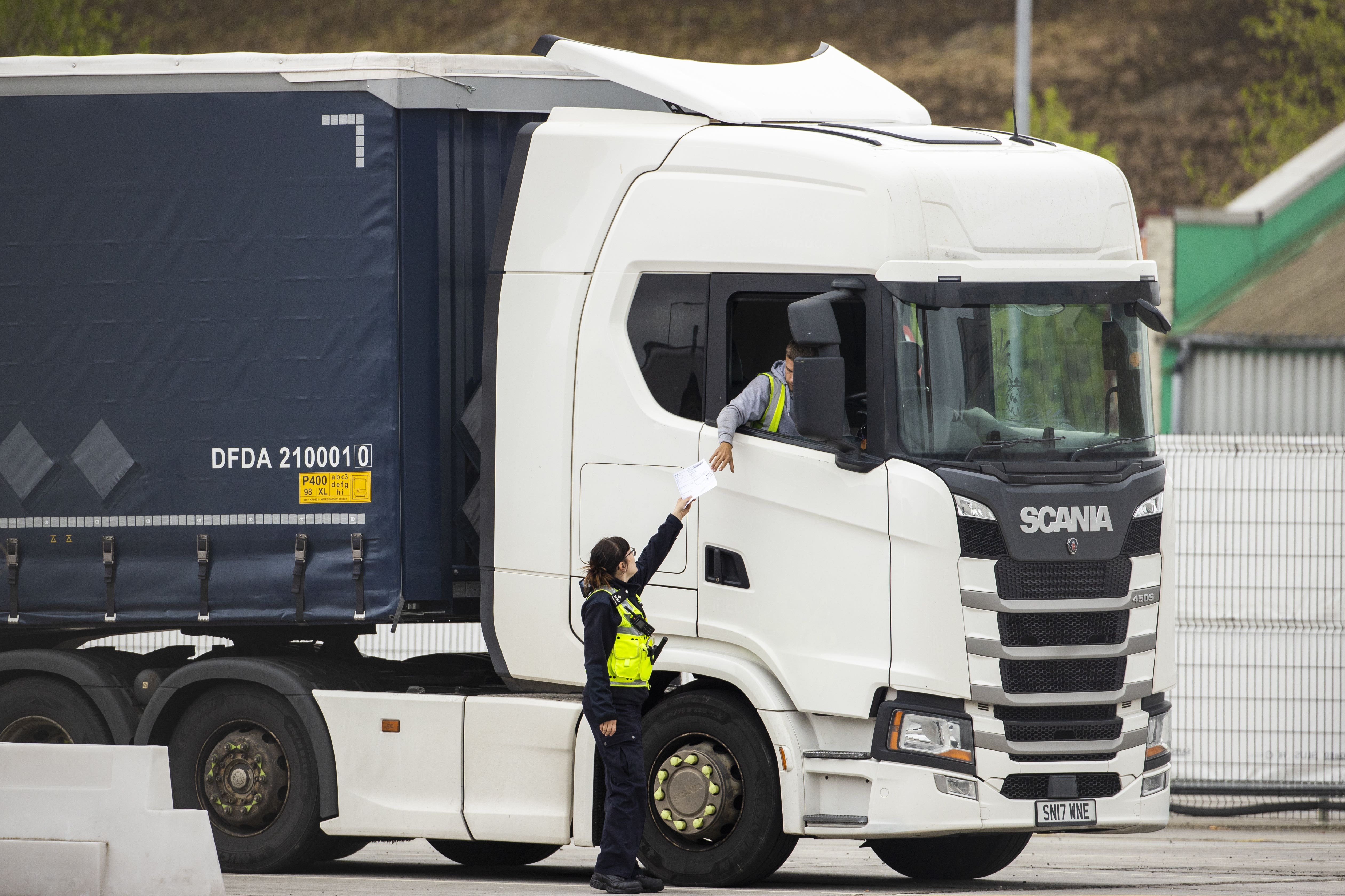 Food and drink imports entering the UK are subject to fewer checks than UK businesses exporting similar products (Liam McBurney/PA)