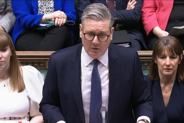 Prime Minister Sir Keir Starmer took part in Prime Minister’s Questions (PA)