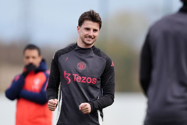 Mason Mount has returned to training with Manchester United (Martin Rickett/PA).