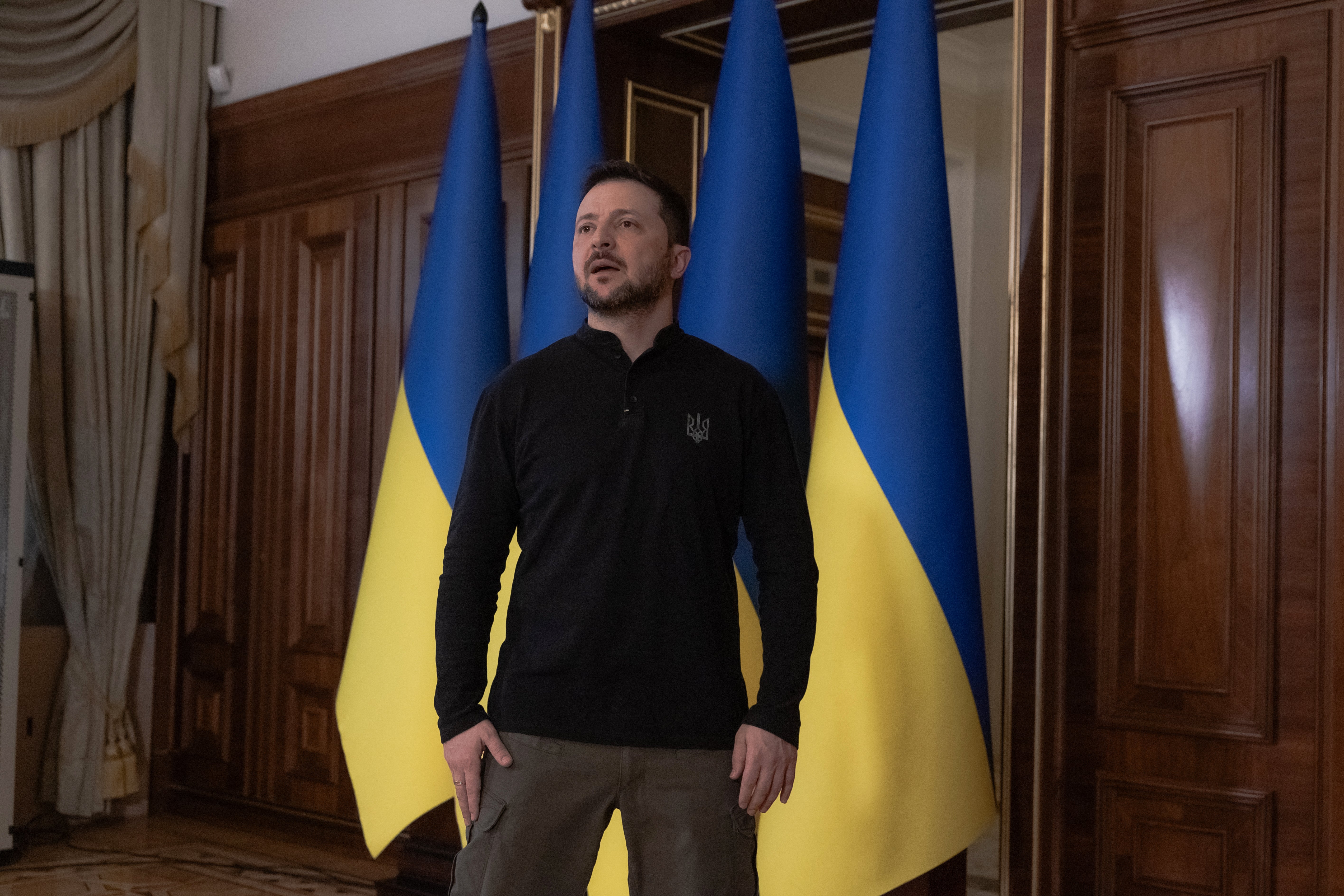 Ukraine's president Volodymyr Zelensky said on Wednesday “everything depends on Russia”