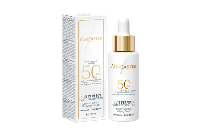 Best SPF for acne prone skin Indybest review Lancaster sun perfect youth protection, SPF 50