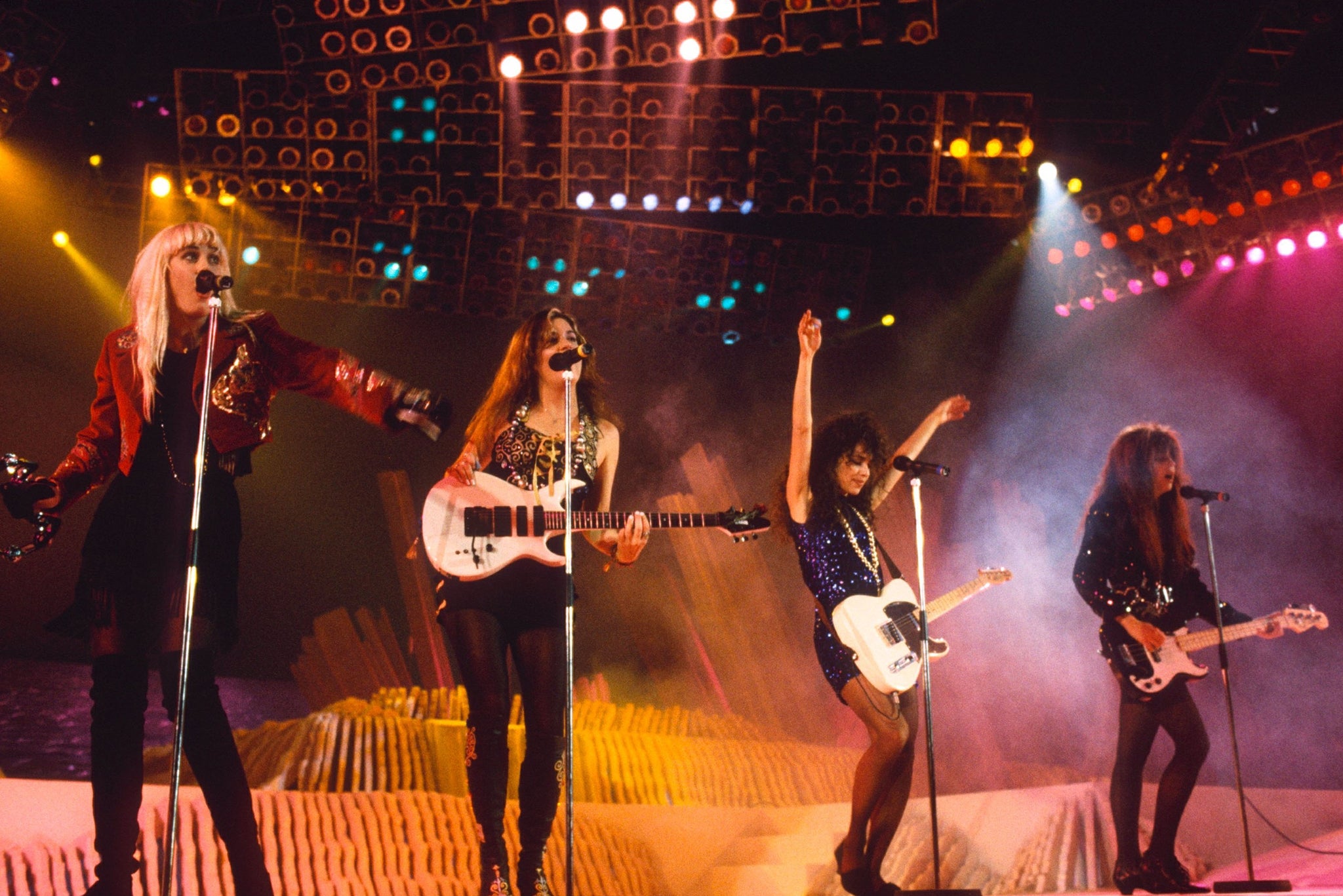 The Bangles perform in Belgium in 1988, a year before their split