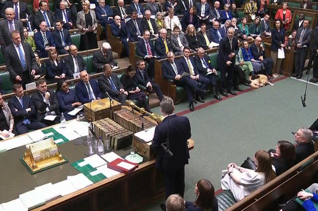 The comments were made during this week’s Prime Minister’s Questions (House of Commons/UK Parliament/PA)