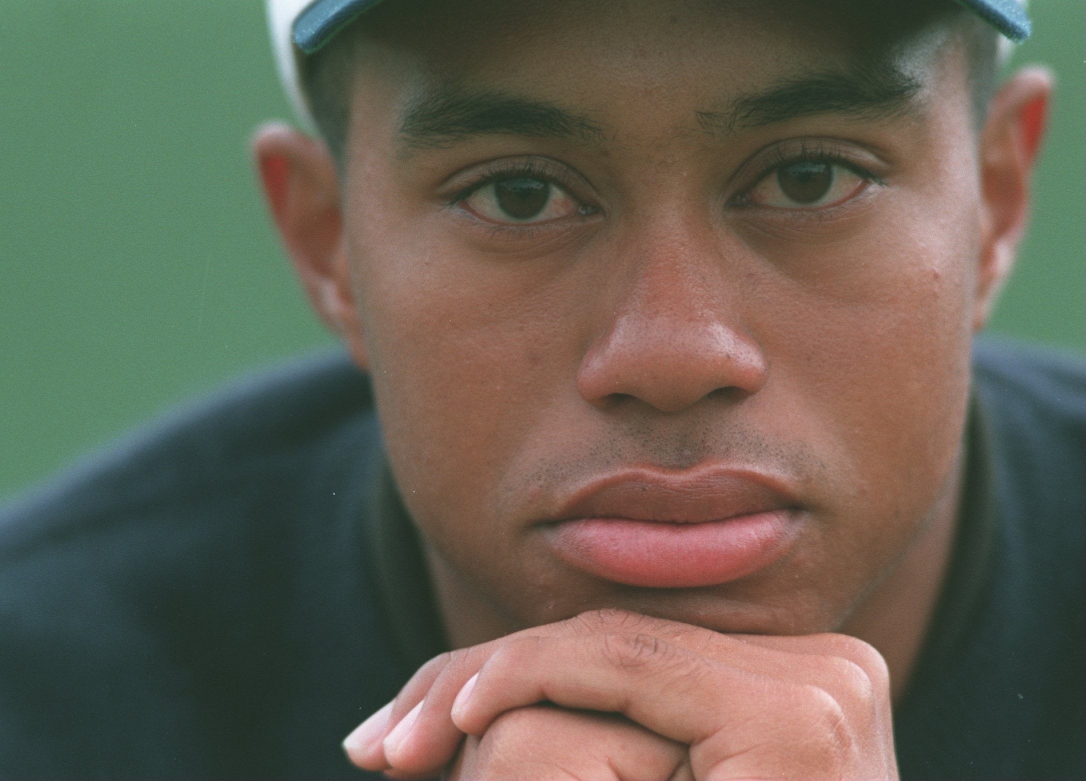 Tiger Woods, aged 19, at the Scottish Open in 1995