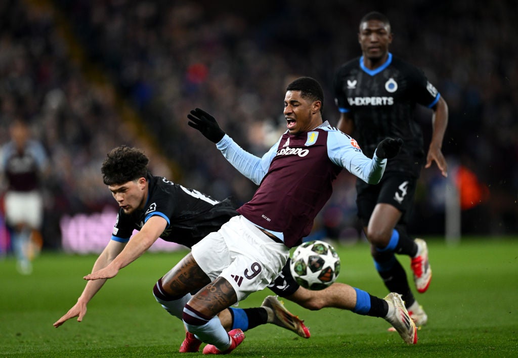 Sabbe’s red card ensured it was a stress-free evening for Villa