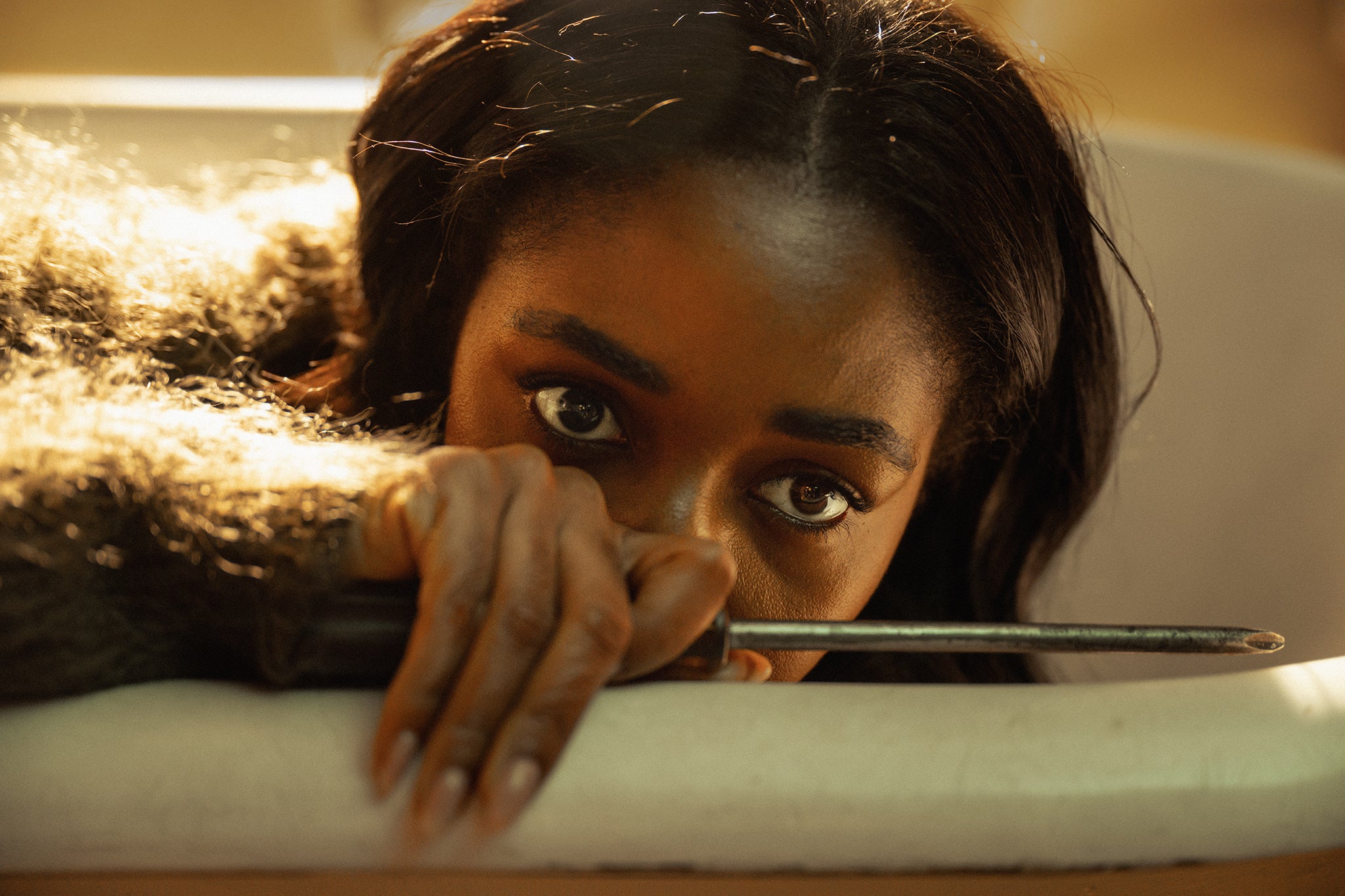 <p>Ayo Edebiri in the thriller ‘Opus’</p>