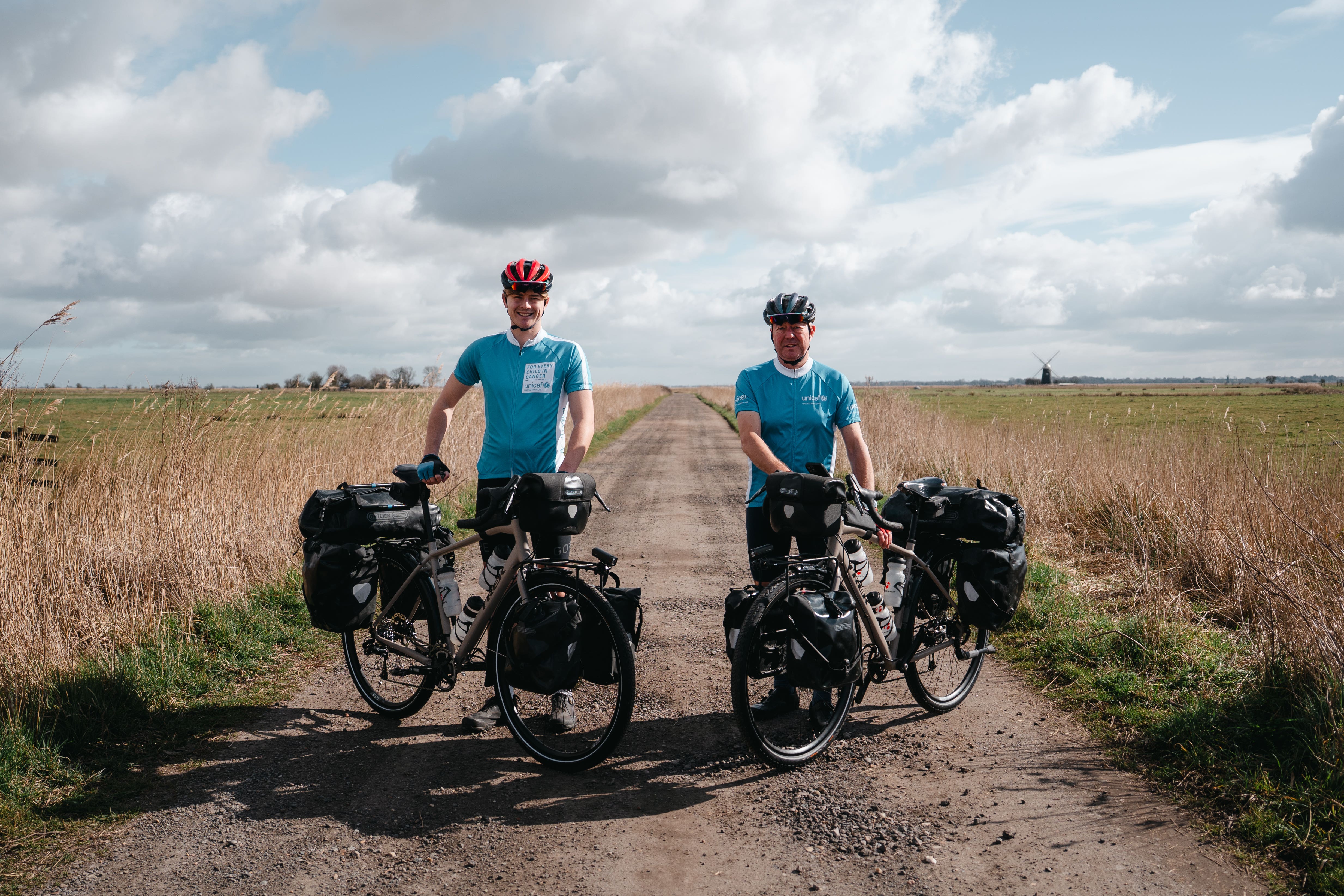 Joshua (left) and George Kohler (right) are setting off on a world biking tour (Ava Flannery/PA)