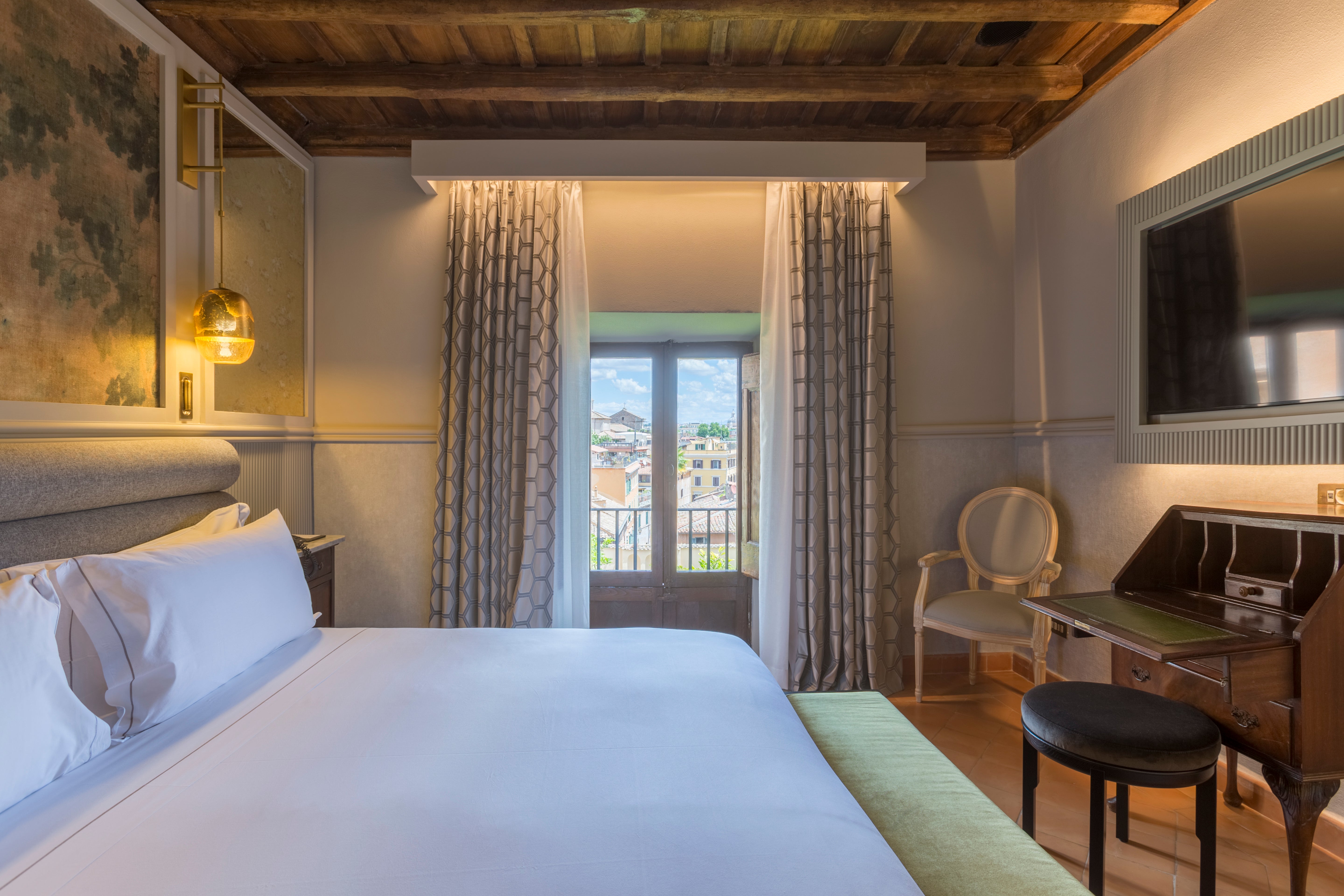 For a comfortable stay in Rome, check out the rooms at this 17th-century convent