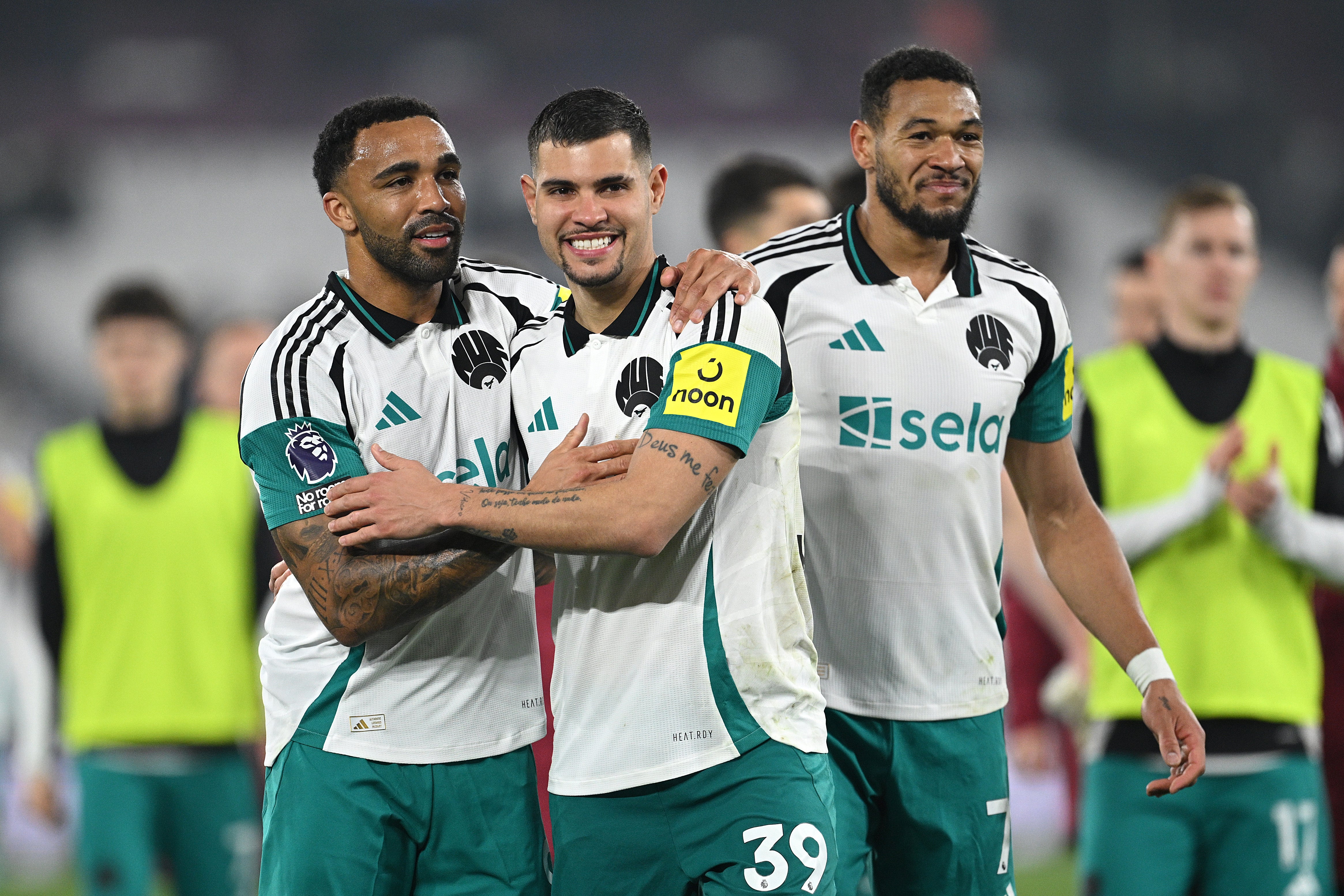 Newcastle's away kit carries the flag colours of Saudi Arabia, the nation of their owners