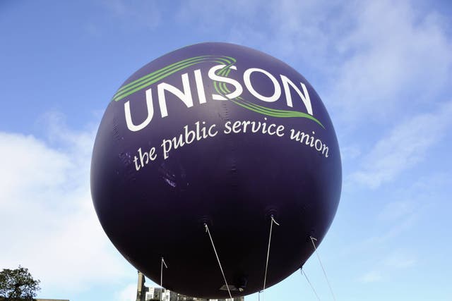 Unison said it will do little to move towards a minimum rate of £15 per hour in local government (Alamy/PA)