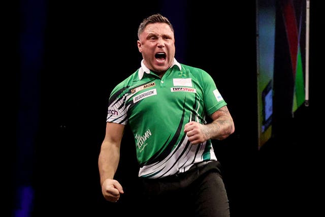 Gerwyn Price continued his hoodoo over Luke Littler (Evan Treacy/PA)