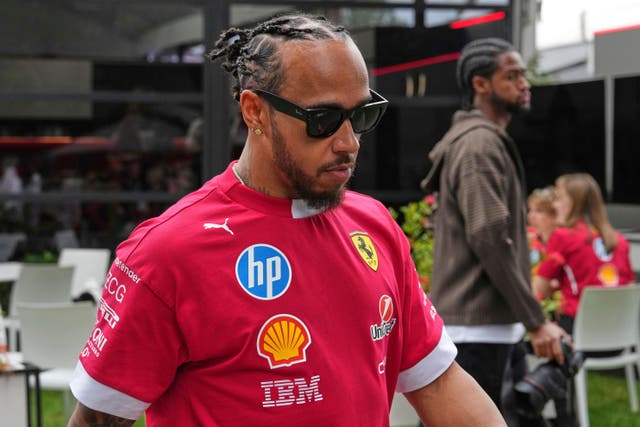 Lewis Hamilton ended the first one-hour session at Albert Park down in 12th before improving to fifth later in the day (Heath McKinley/AP)