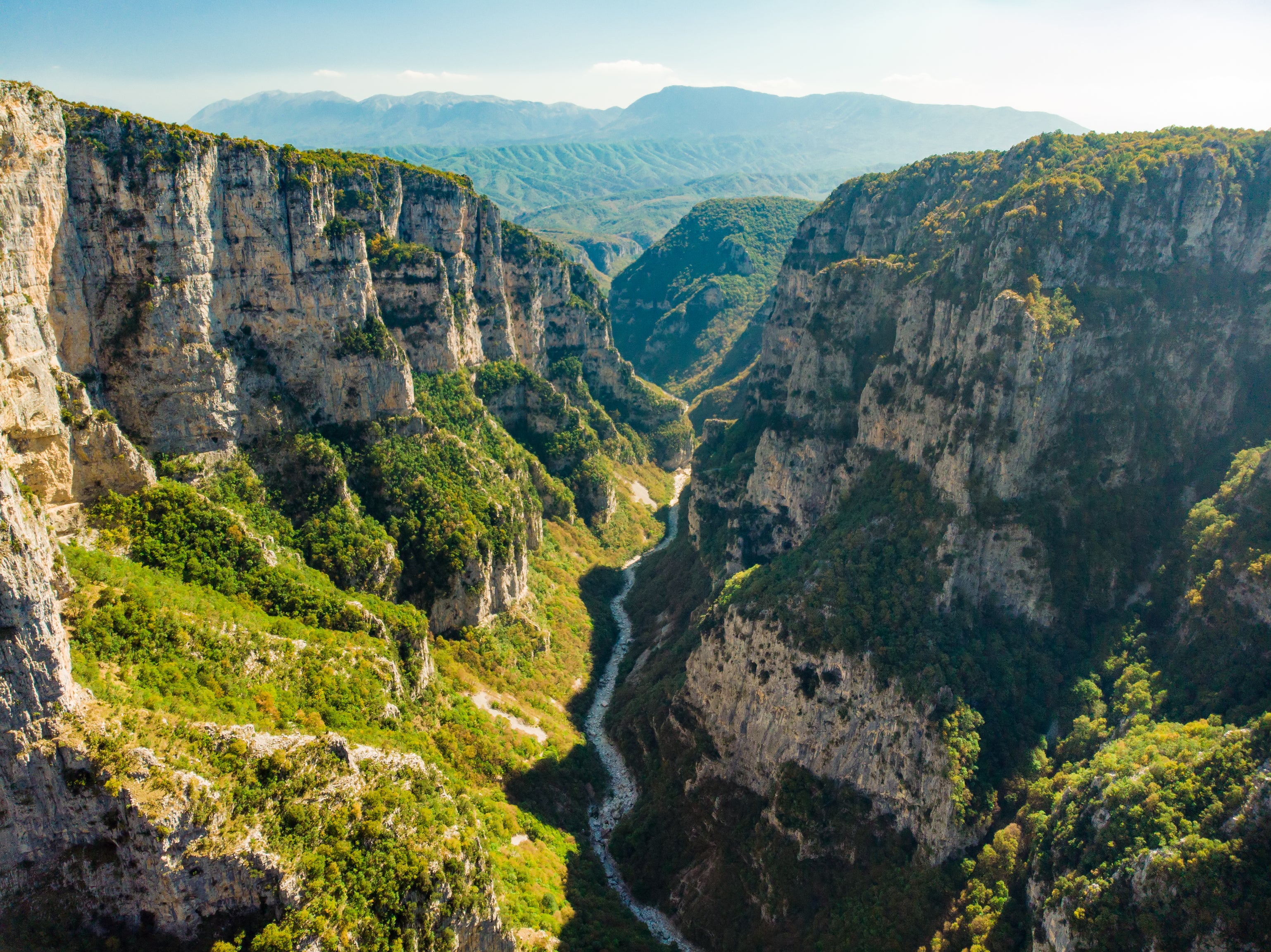 The dramatic Vikos Gorge in the Pindus Mountains