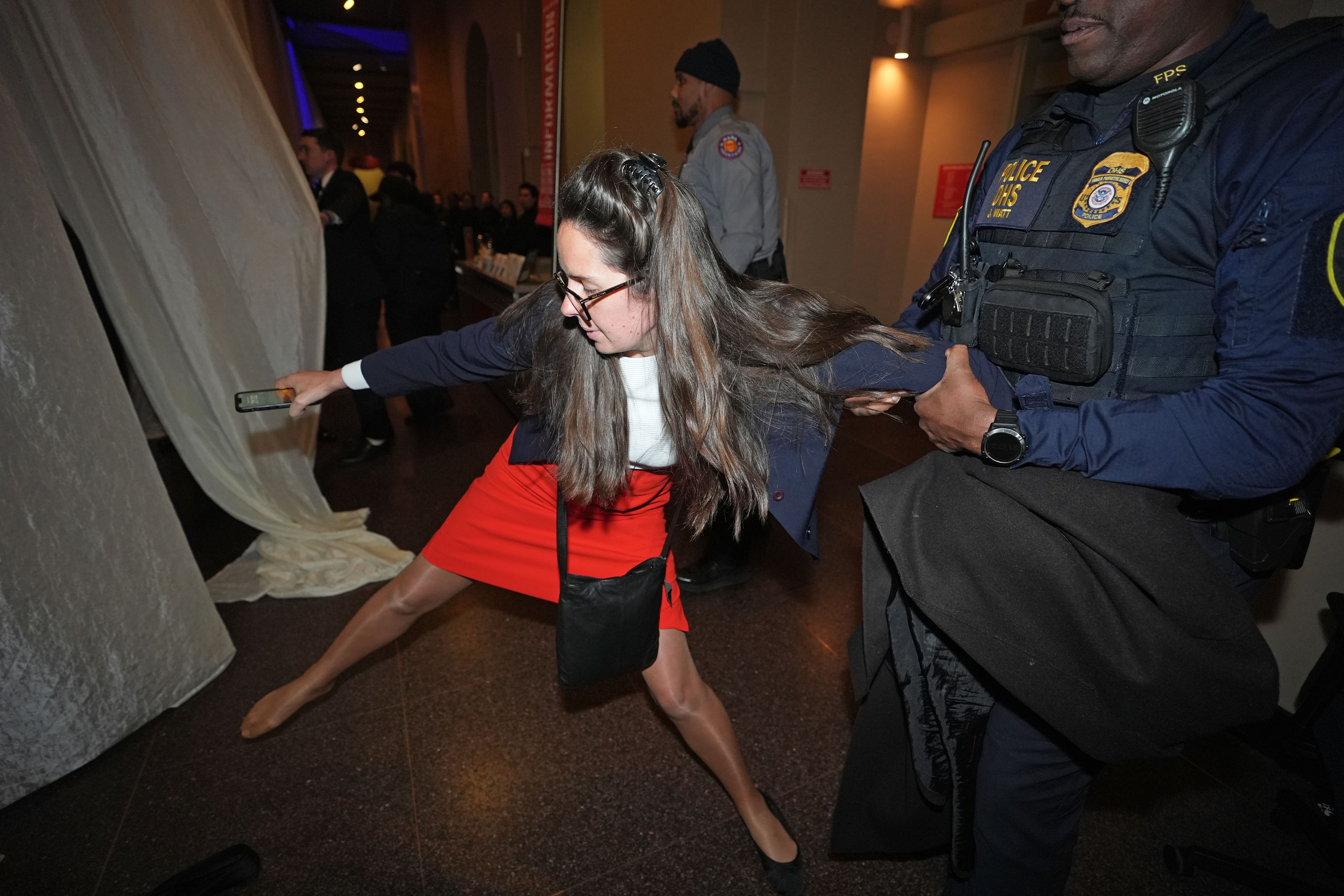 Members of Enoch Burke’s family were ejected from the dinner at the National Building Museum in Washington DC (PA)