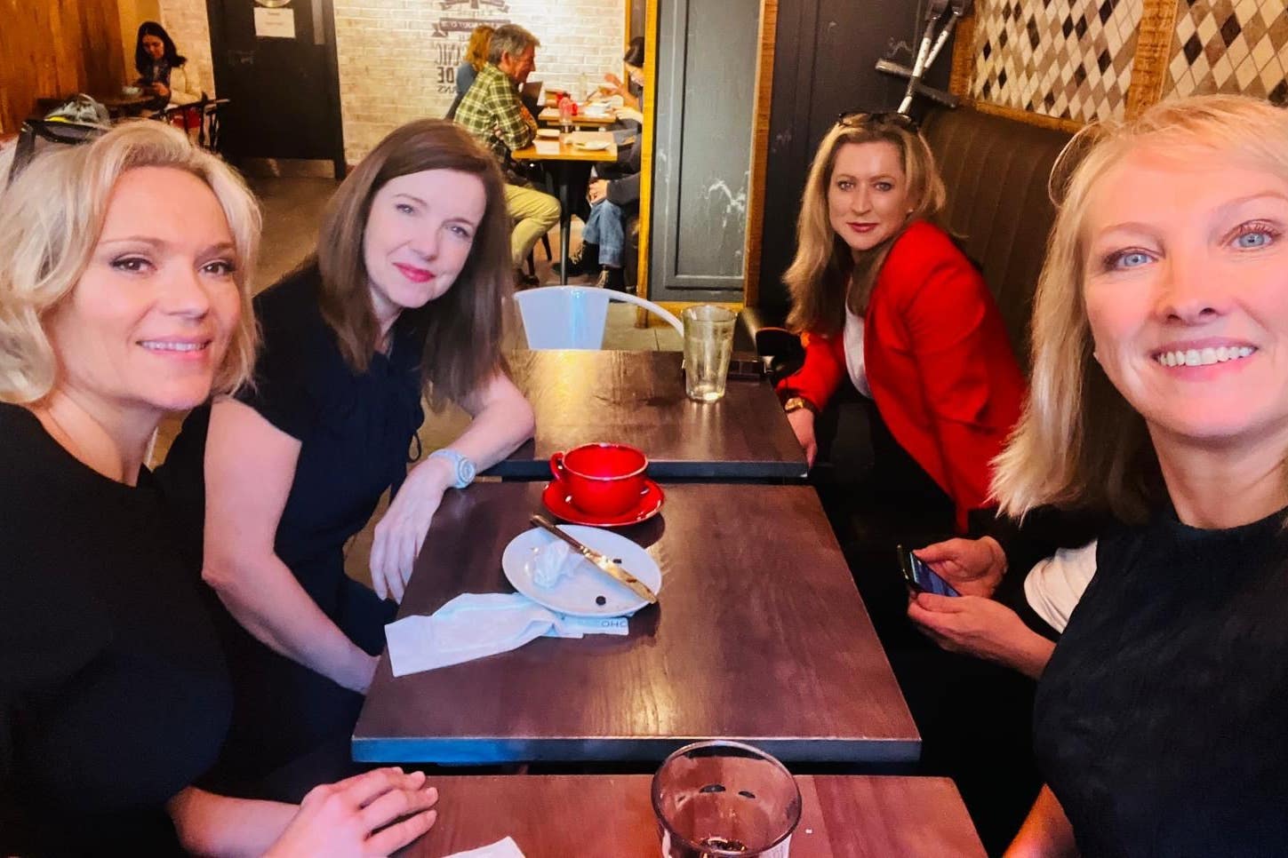 BBC presenters Martine Croxall, Karin Giannone, Kasia Madera and Annita McVeigh have settled their case (Martine Croxall/PA)