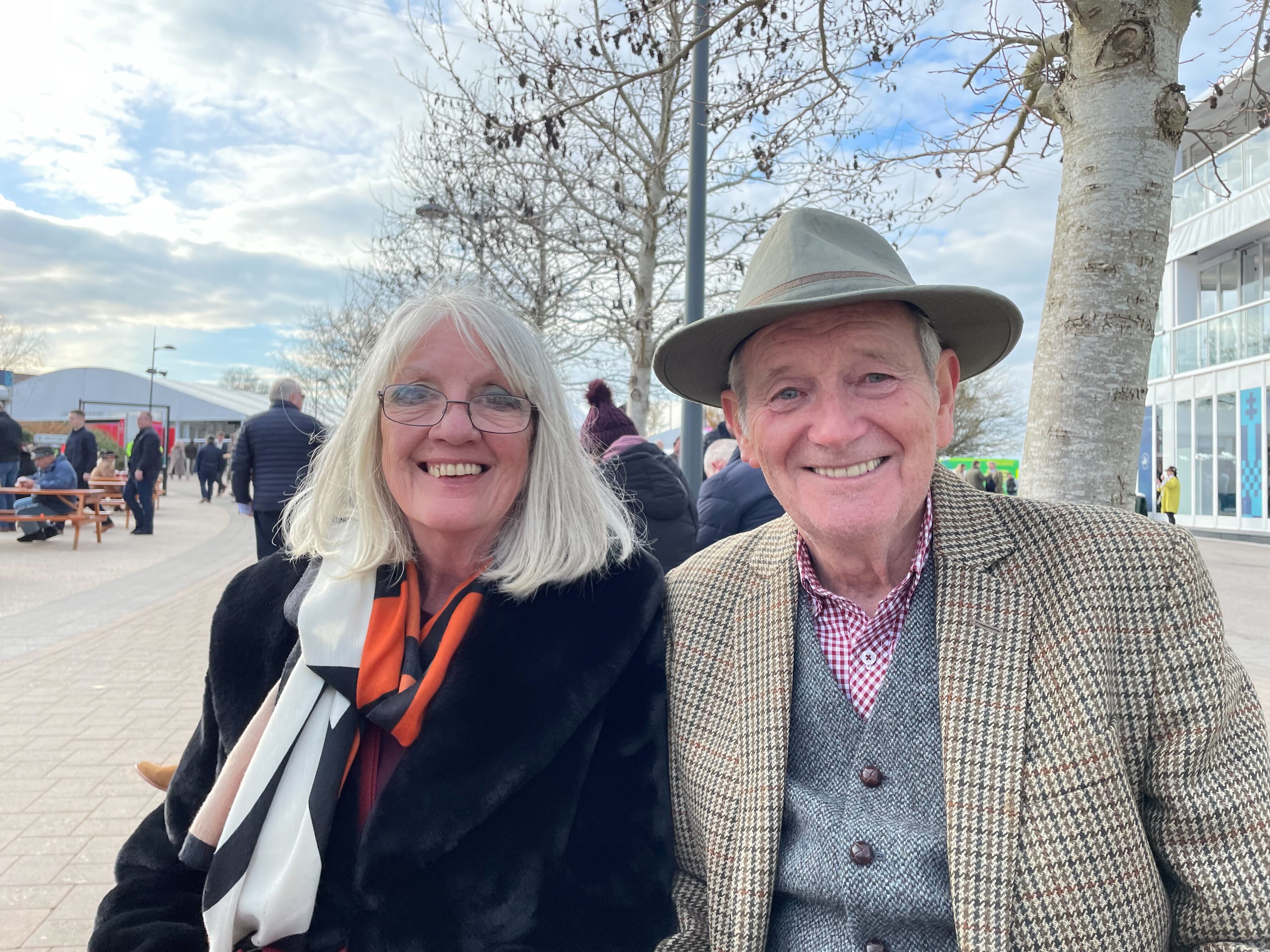 Anne and Bob Clark are first timers at the festival - buying the day-out as a Christmas present for each other