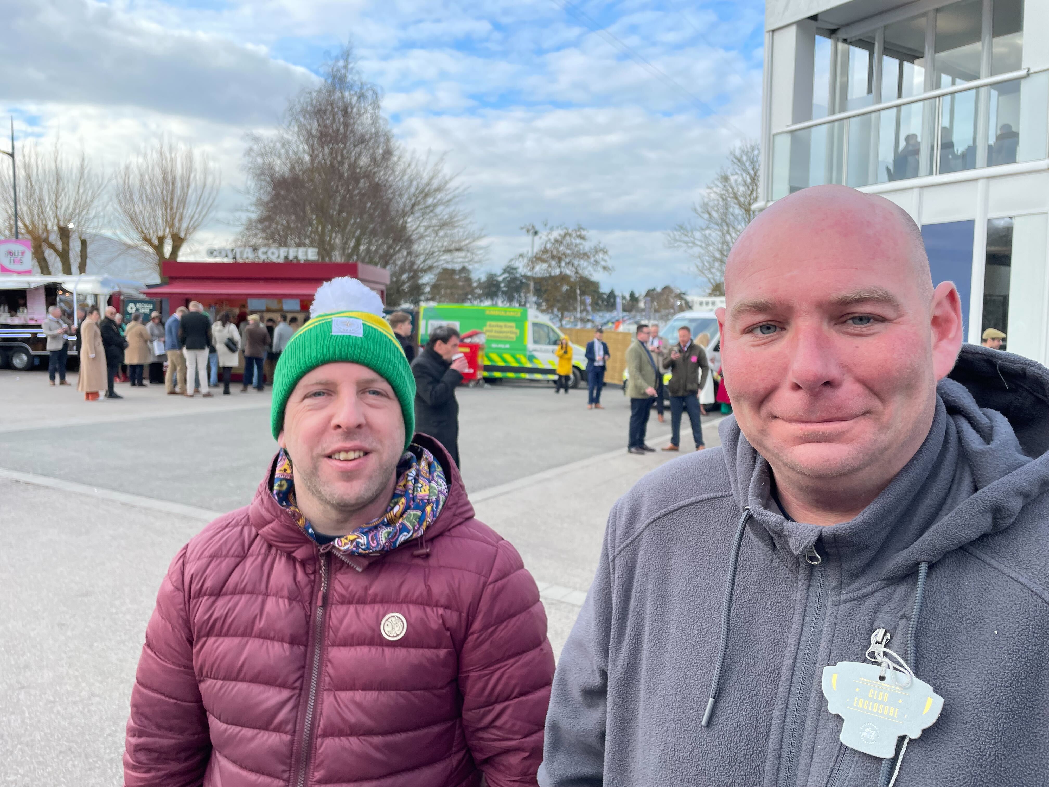 Simon Wild and Rob Bulger have been coming to Cheltenham Festival for the past three years