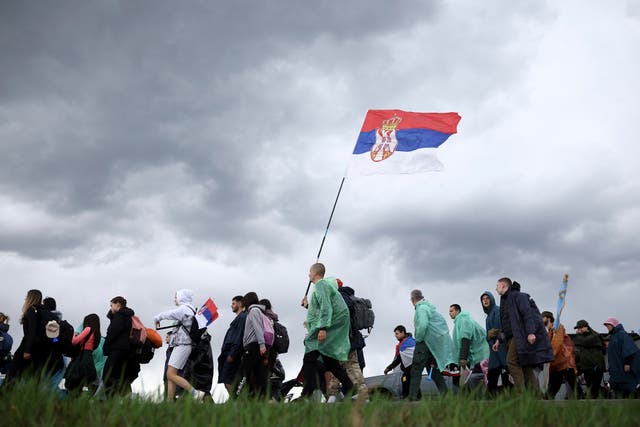 APTOPIX Serbia Protests