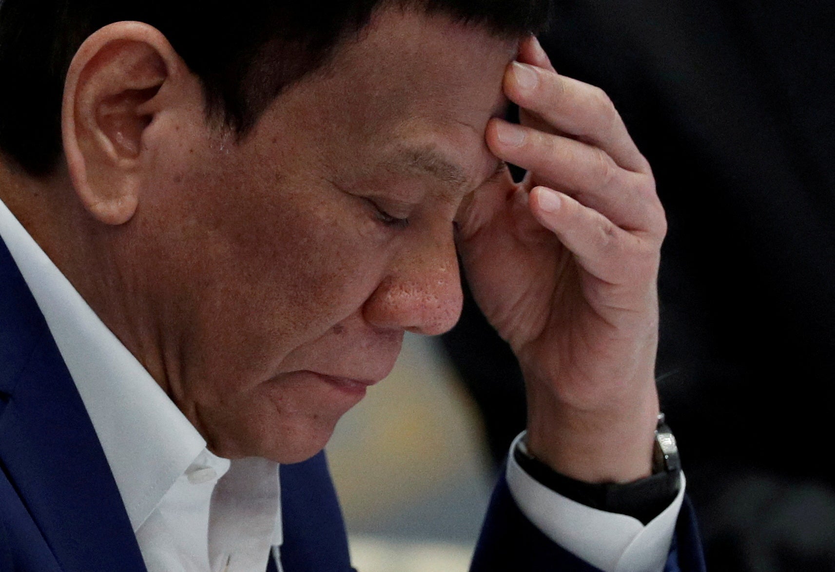 File. Former Philippine president Rodrigo Duterte was arrested in Manila on 11 March and flown to The Hague to face the ICC