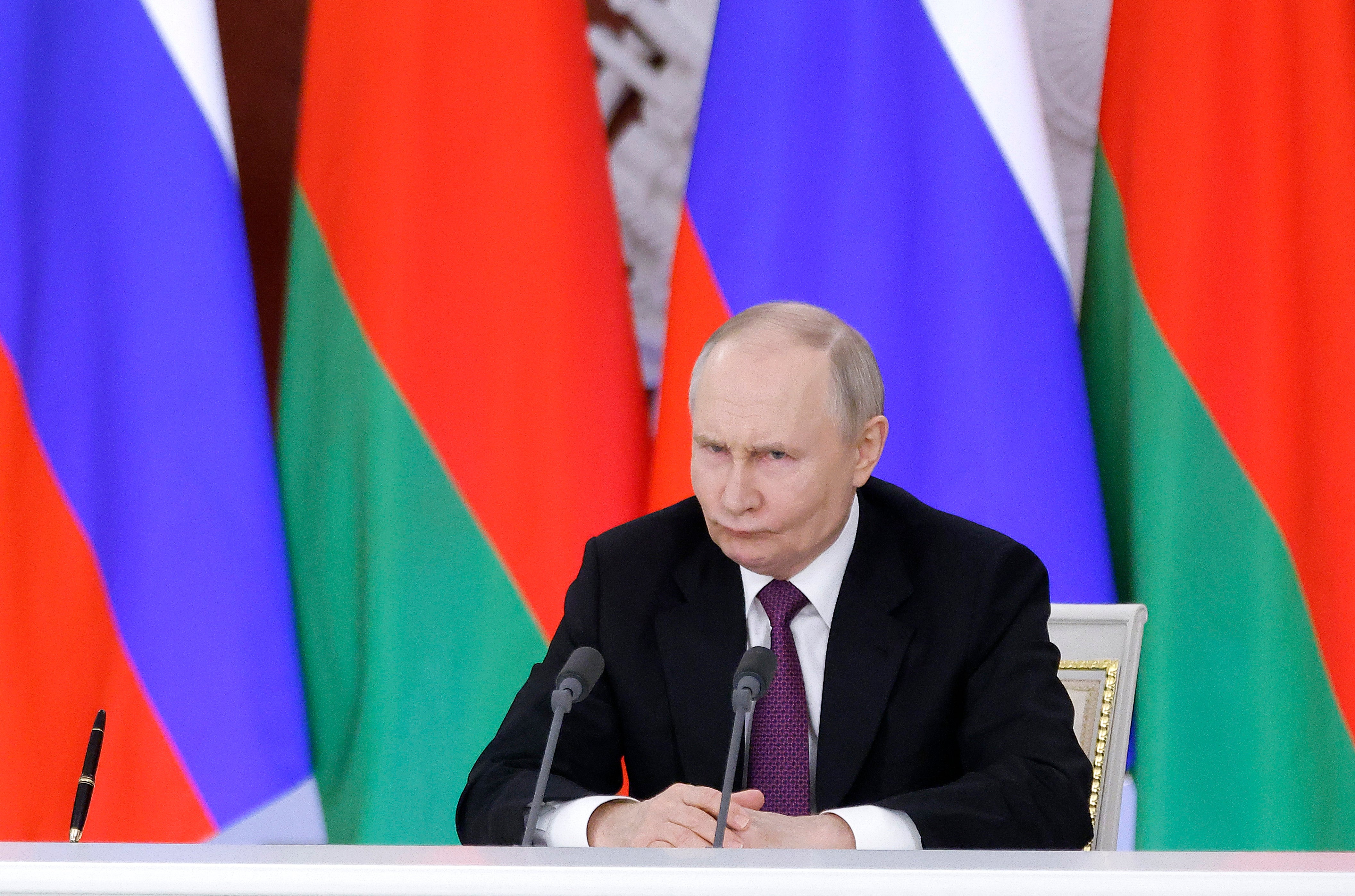 Vladimir Putin has indicated he supports a ceasefire - but only under certain conditions