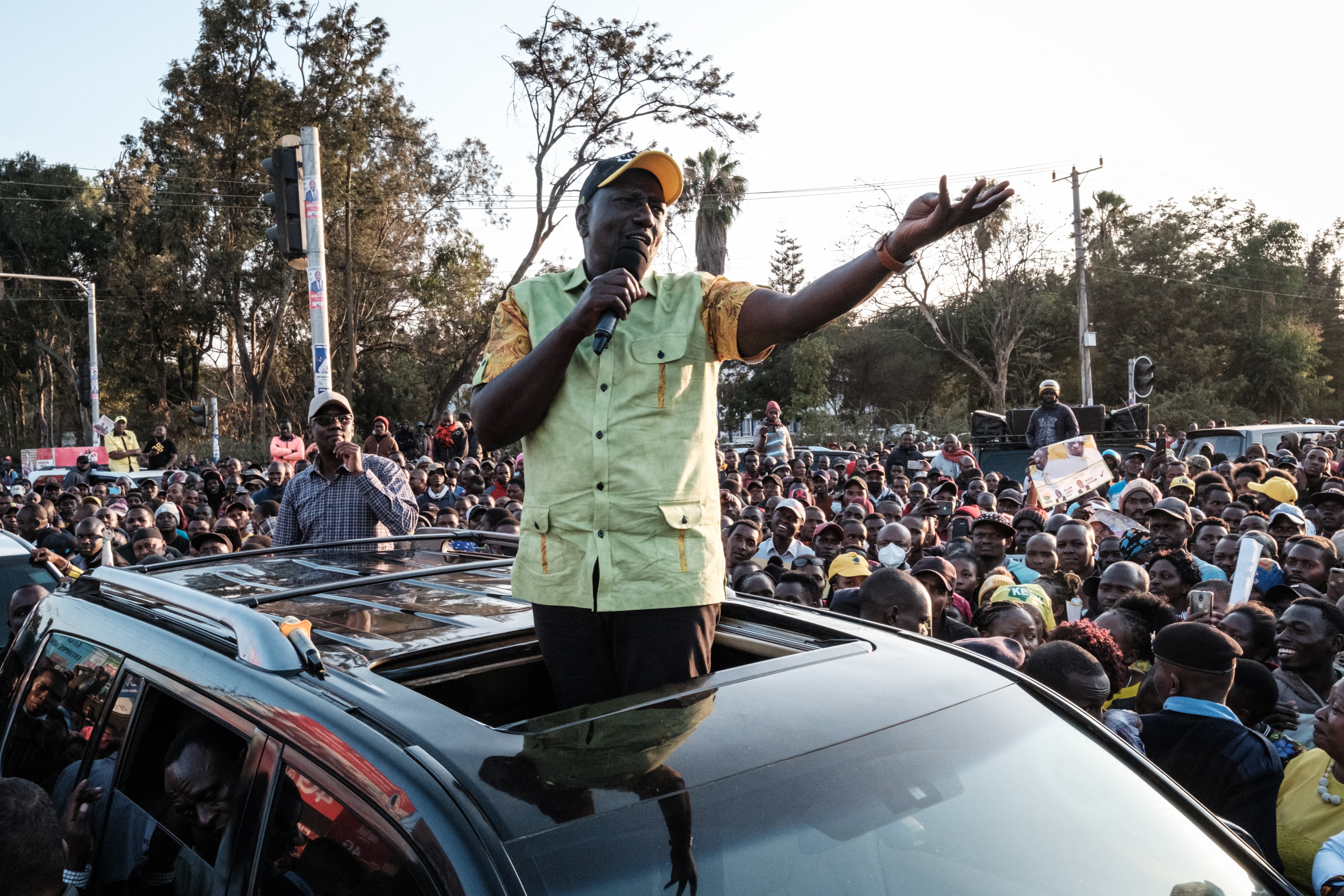 The collision involved President William Ruto’s motorcade (file photo)