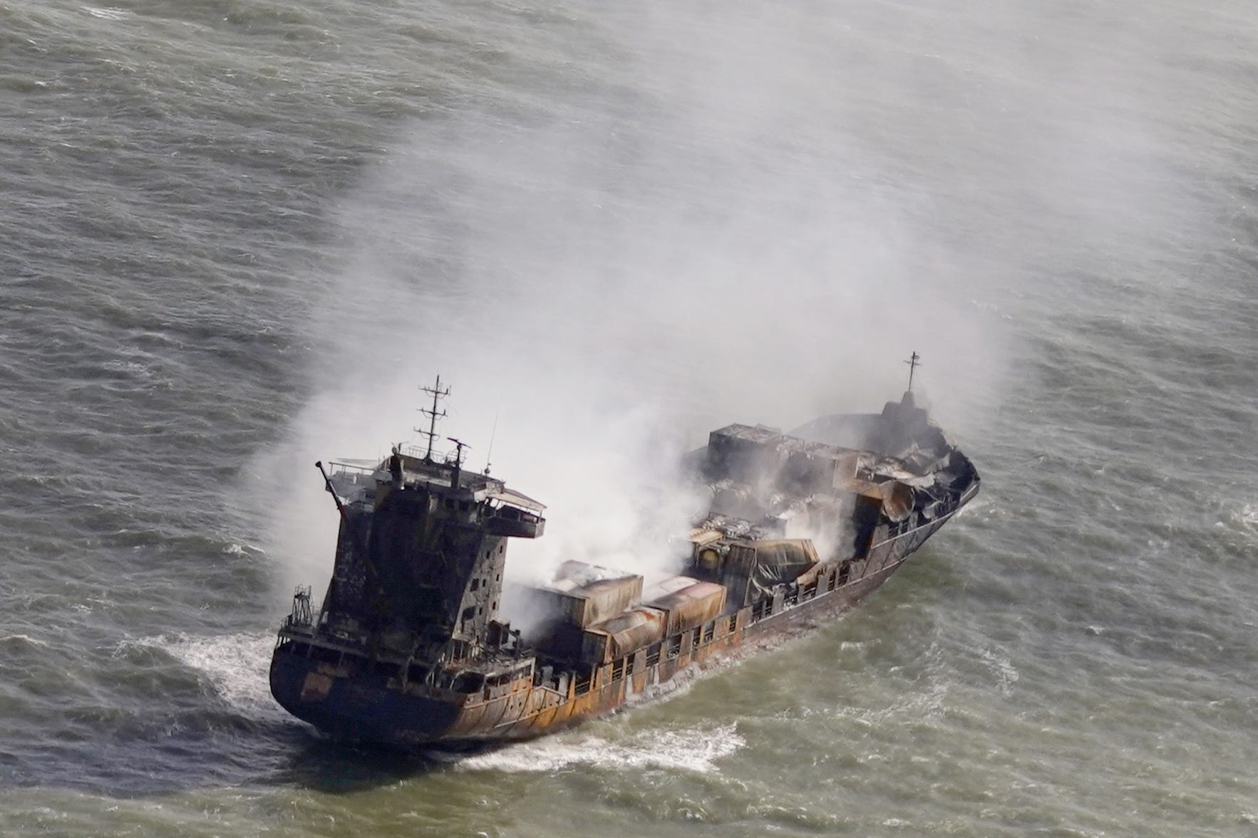The captain of the Solong container ship has appeared in court (Danny Lawson/PA)