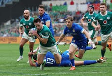 Italy v Ireland LIVE: Score and updates from Six Nations as visitors pulling away in Rome