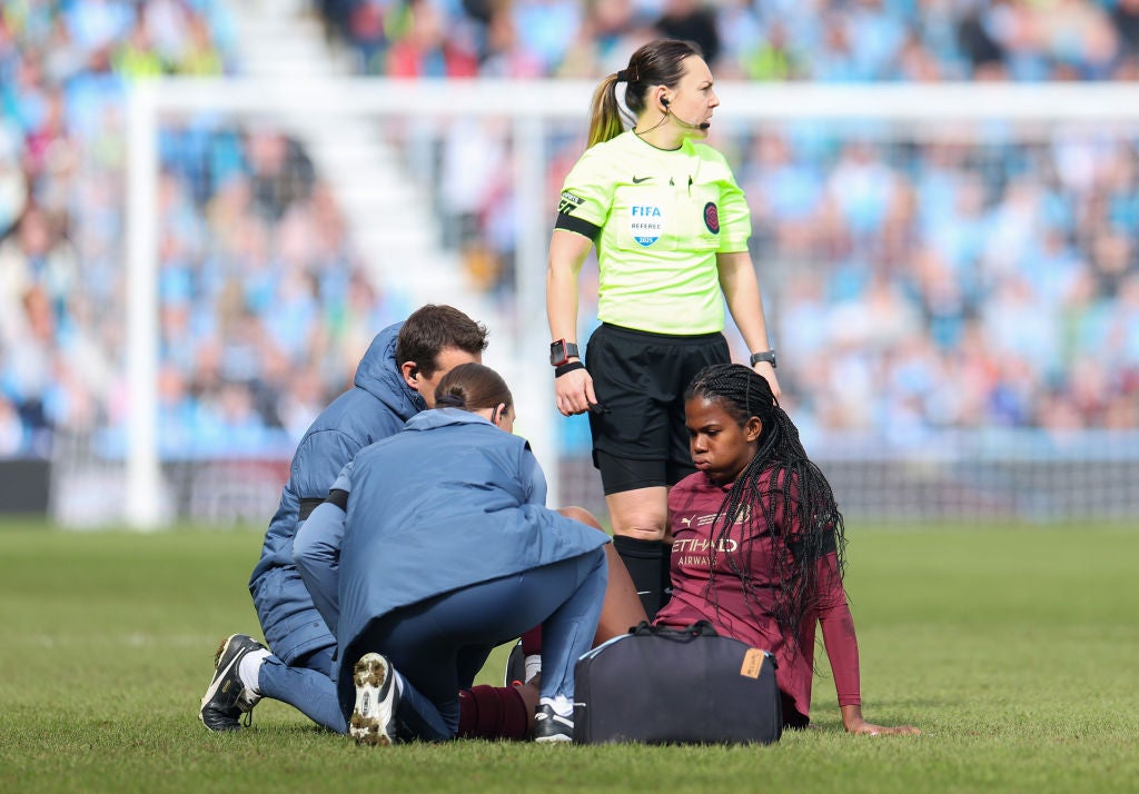 City will now worry about Khadija Shaw’s fitness ahead of the first leg of the Champions League quarter-finals on Wednesday