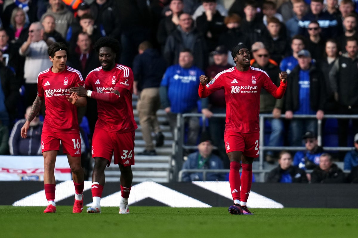 Anthony Elanga boosts Nottingham Forest’s Champions League bid with star performance over Ipswich