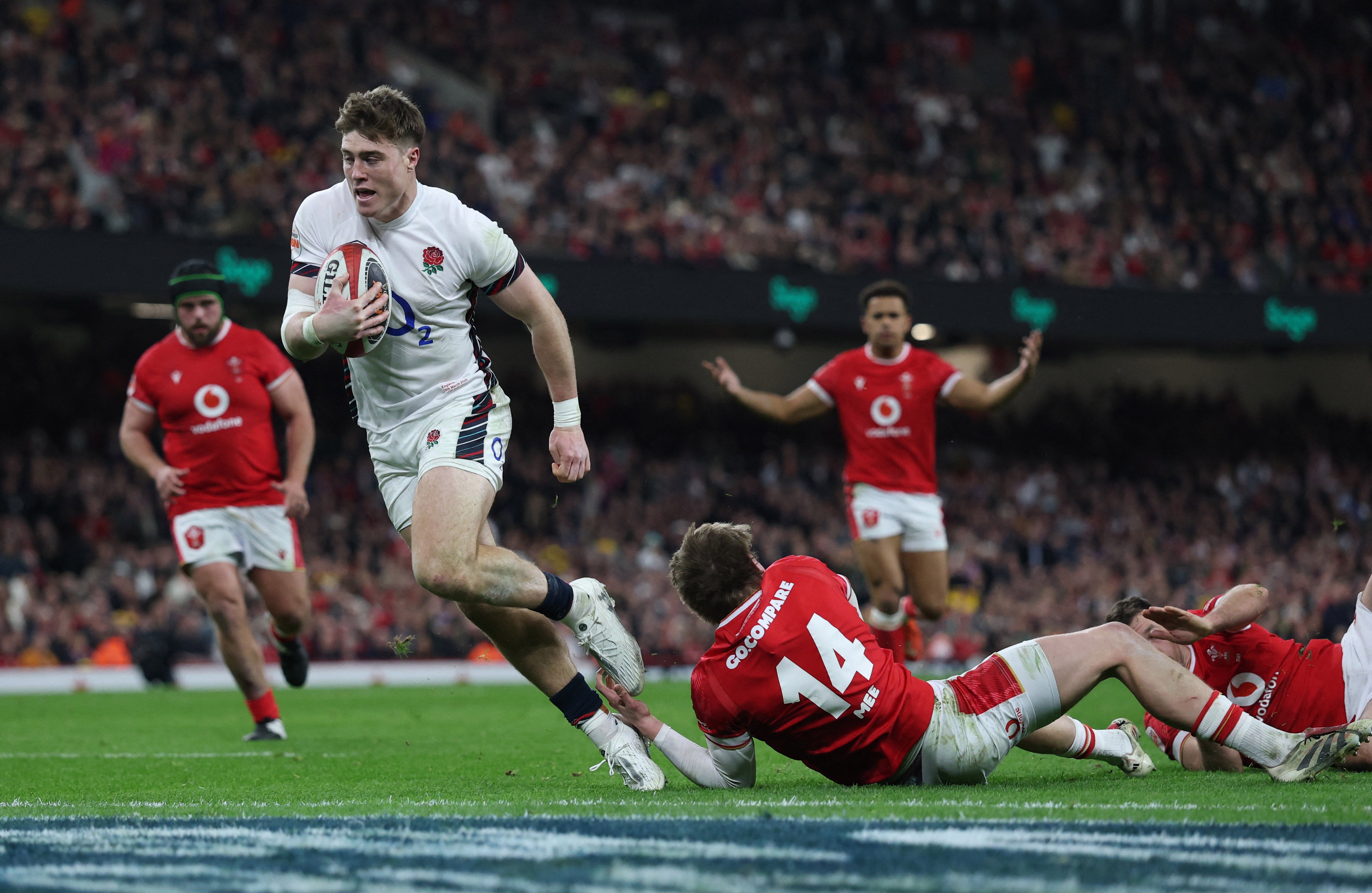 England ran riot in Cardiff