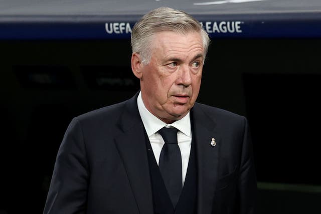 <p>Real Madrid manager Carlo Ancelotti is frustrated with La Liga over match scheduling (Isabel Infantes/PA)</p>