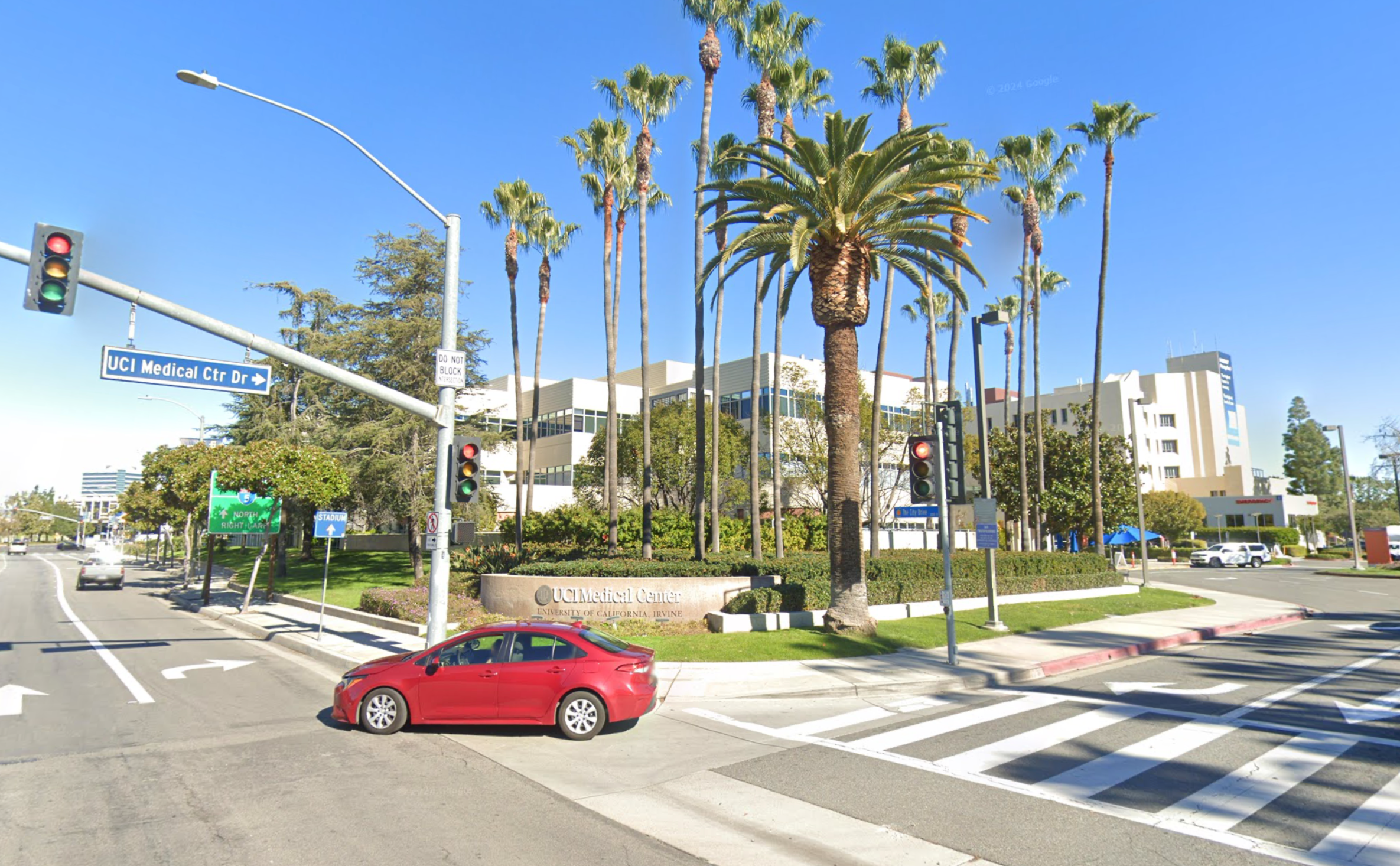 UCI Irvine in Orange County, where a man is suing the University of California Board of Regents for negligence after his knee surgery resulted in an amputation