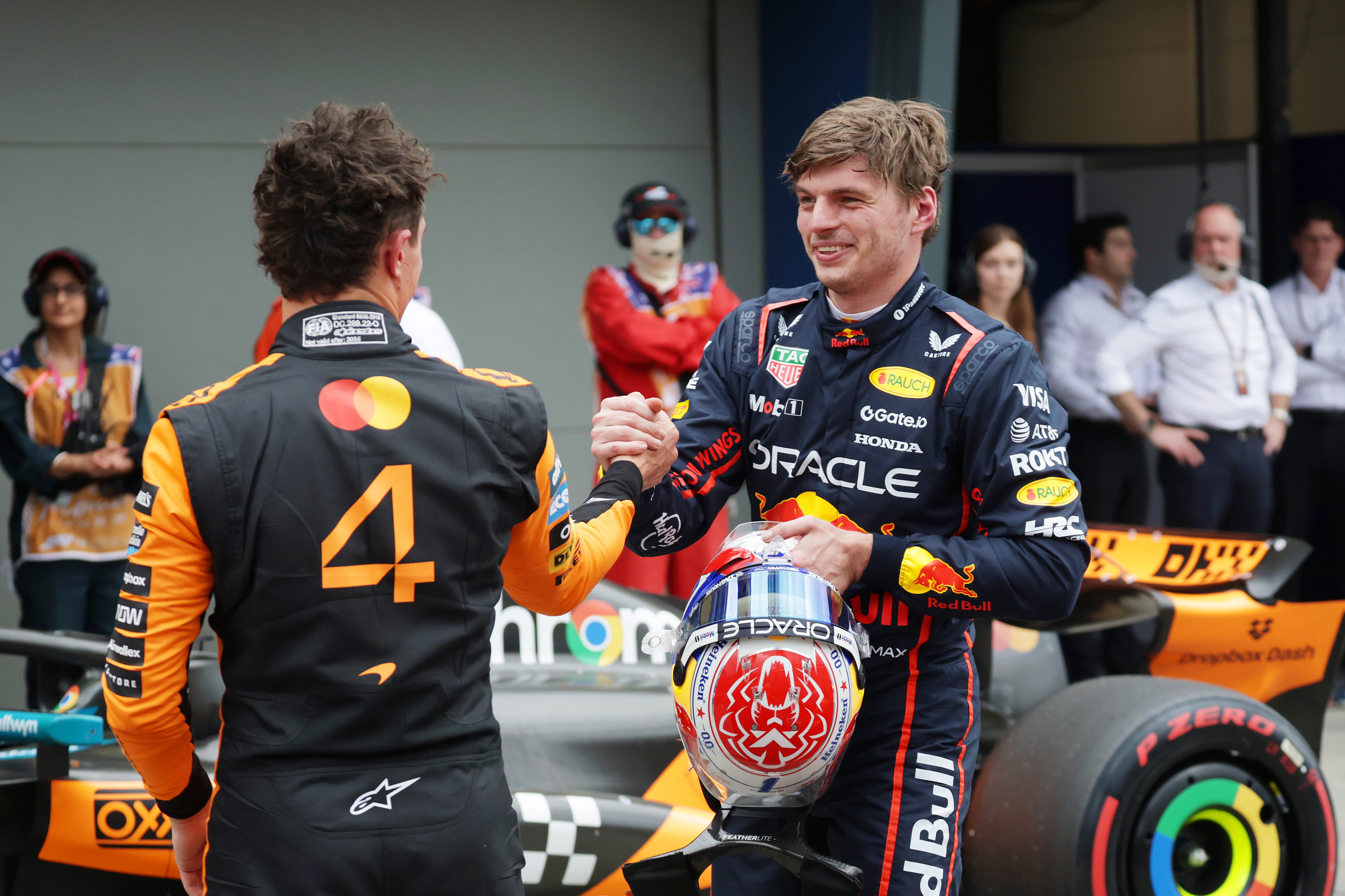 Lando Norris finished ahead of 2024 champion Max Verstappen