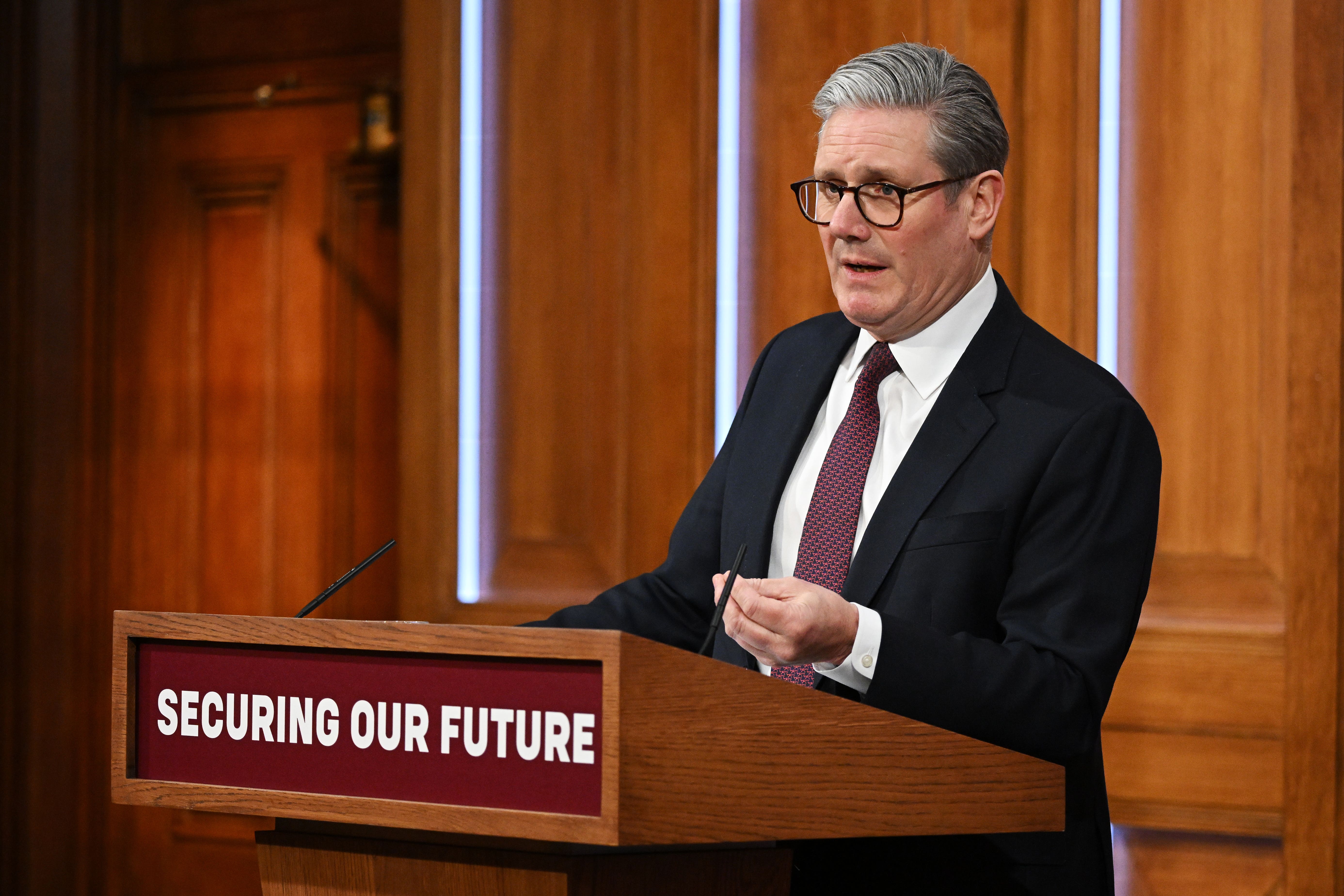 Sir Keir Starmer said ‘new commitments’ had been made during a meeting of the ‘coalition of the willing’ on Saturday morning