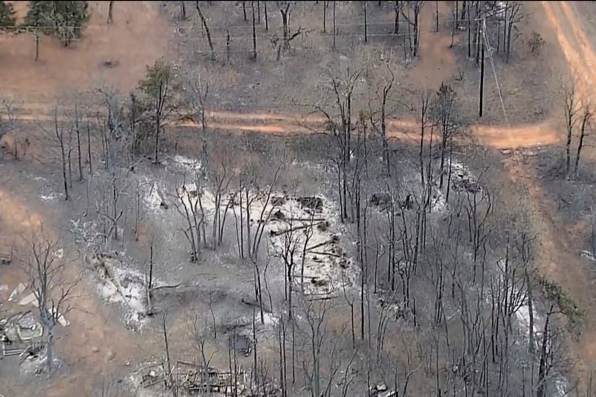 Oklahomans survey devastation after hundreds of homes are destroyed and damaged by wildfires