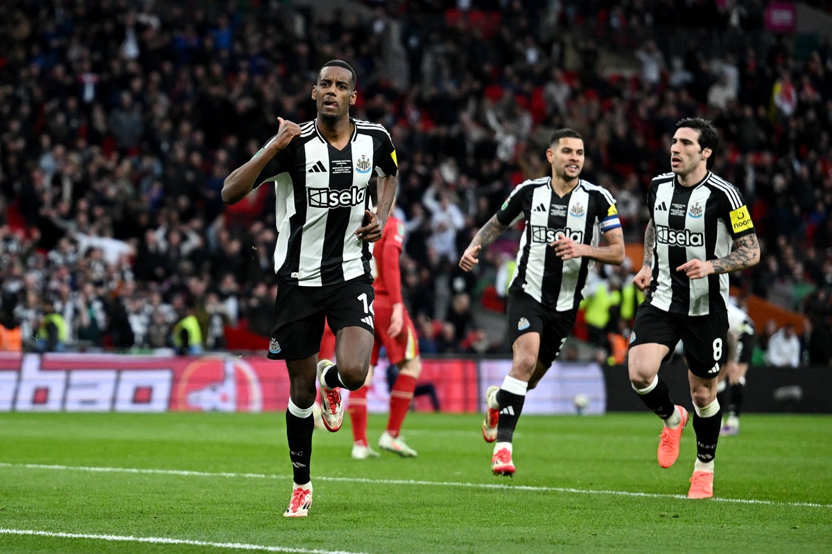 Liverpool vs Newcastle LIVE: Carabao Cup final score and updates as Alexander Isak doubles lead