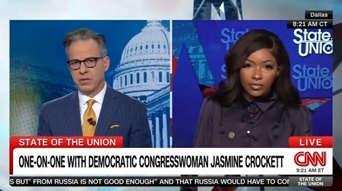 Congresswoman Jasmine Crockett responded to criticism from Senator John Fetterman, a fellow Democrat, on CNN.