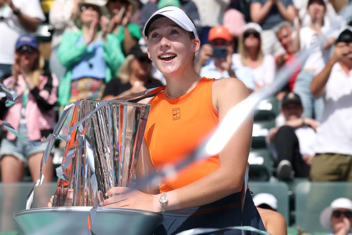 Teenager Mirra Andreeva stuns Aryna Sabalenka to win Indian Wells and continue meteoric rise