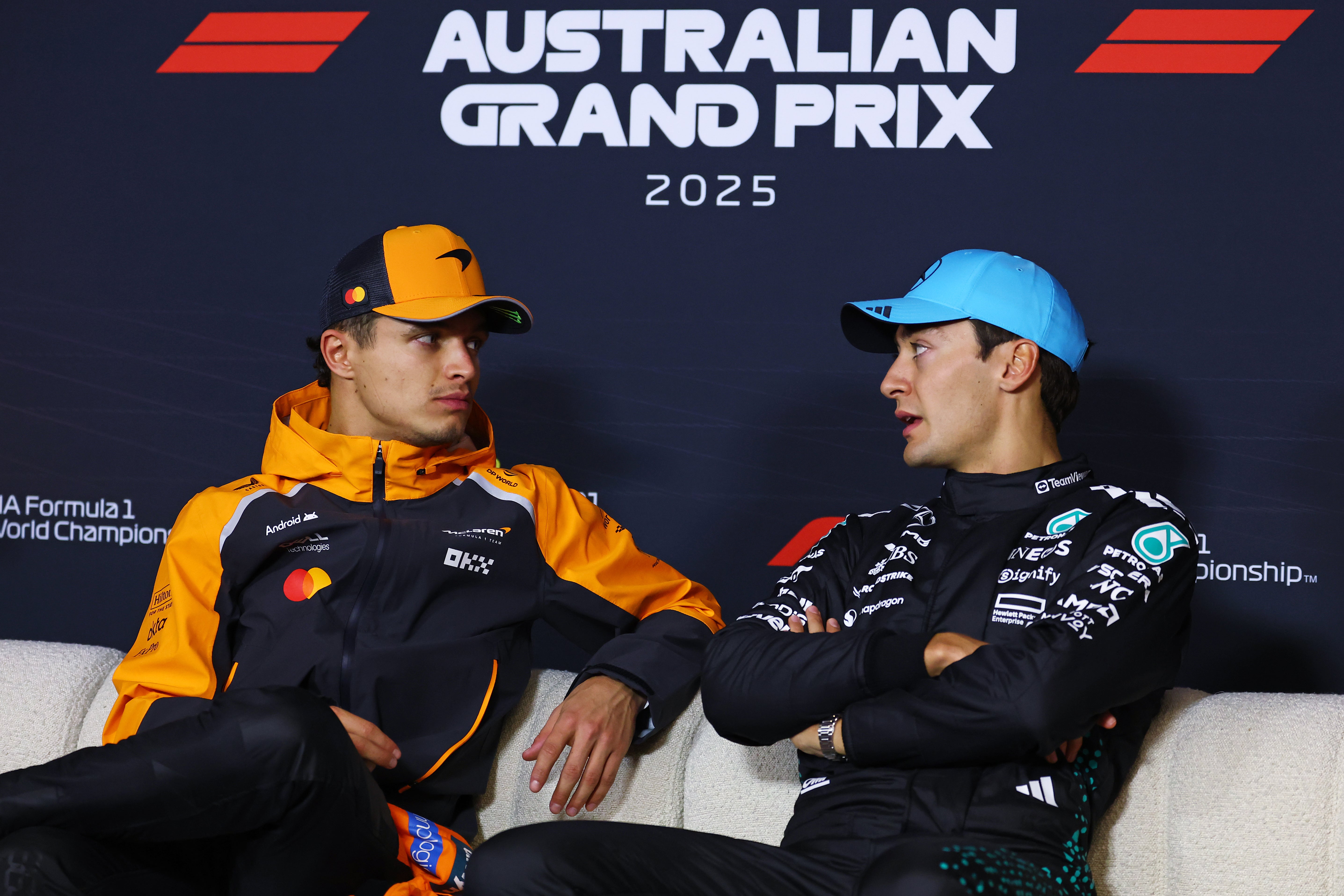 Lando Norris dismissed George Russell’s claim after the Australian GP